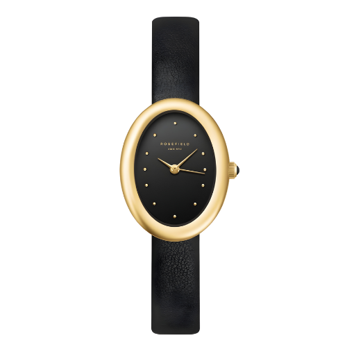 שעון יד לאישה רוזפילד – Rosefield Ovale Black Gold OBGSGOV18