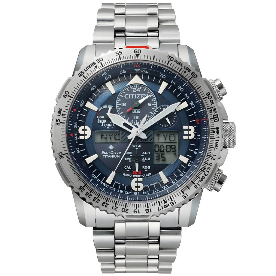 שעון יד לגבר אנלוגי-דיגיטלי Eco-Drive רדיו קונטרול – סיטיזן Citizen Promaster Sky JY8100-80L
