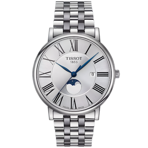 שעון יד גבר טיסוט – Carson Premium Gent Moonphase Tissot T1224231103300
