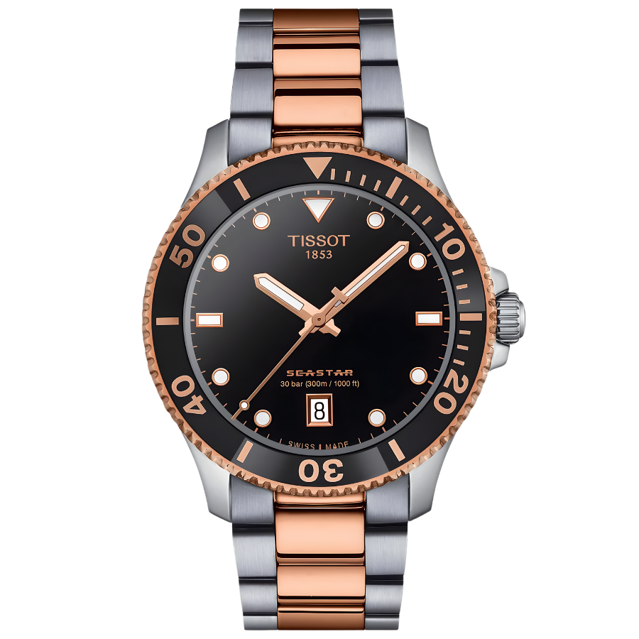 שעון יד גבר טיסוט – Seastar 1000 Quartz Tissot T1204102205101