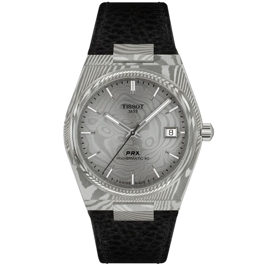שעון יד לגבר טיסוט – PRX Damascus Steel Tissot T1378079608100