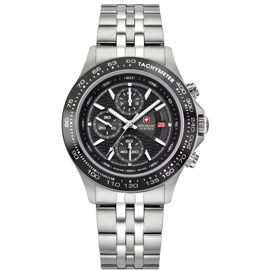 שעון יד גבר סוויס מיליטרי האנובה – Watchman Chronograph Swiss Military Hanowa SMWGI00034002