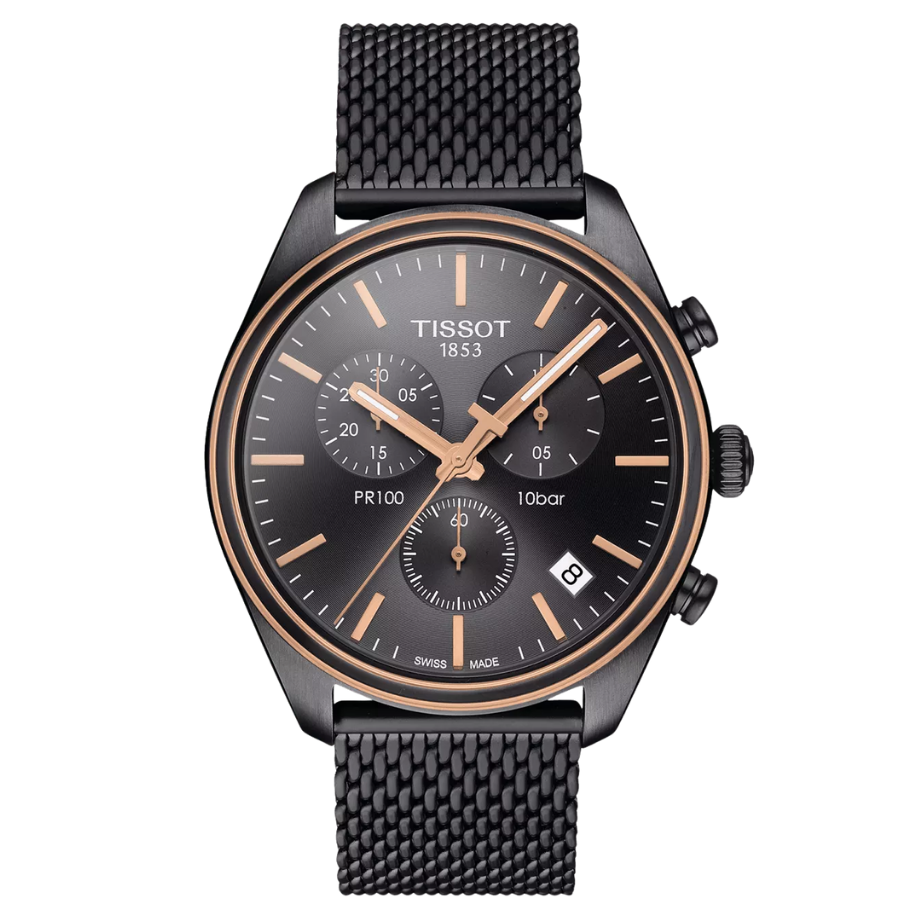 שעון יד גבר טיסוט – PR 100 Chronograph Tissot T1014172306100