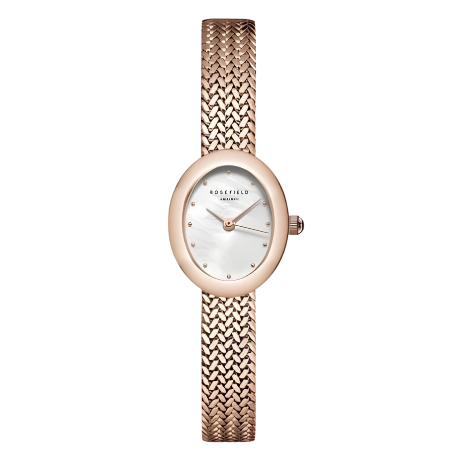 שעון יד לאישה Rosefield Mini Oval Rose Gold MWRMR-M07