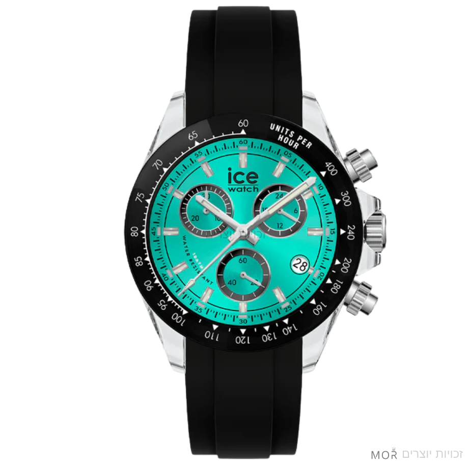שעון יד לגבר כרונוגרף ICE-Watch – Bewatch Clear Black Turquoise 025633