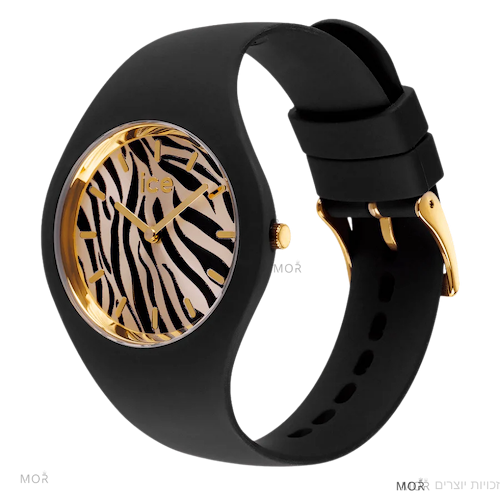 שעון נשים ICE Watch ICE Wild Black Gold Zebra 025894