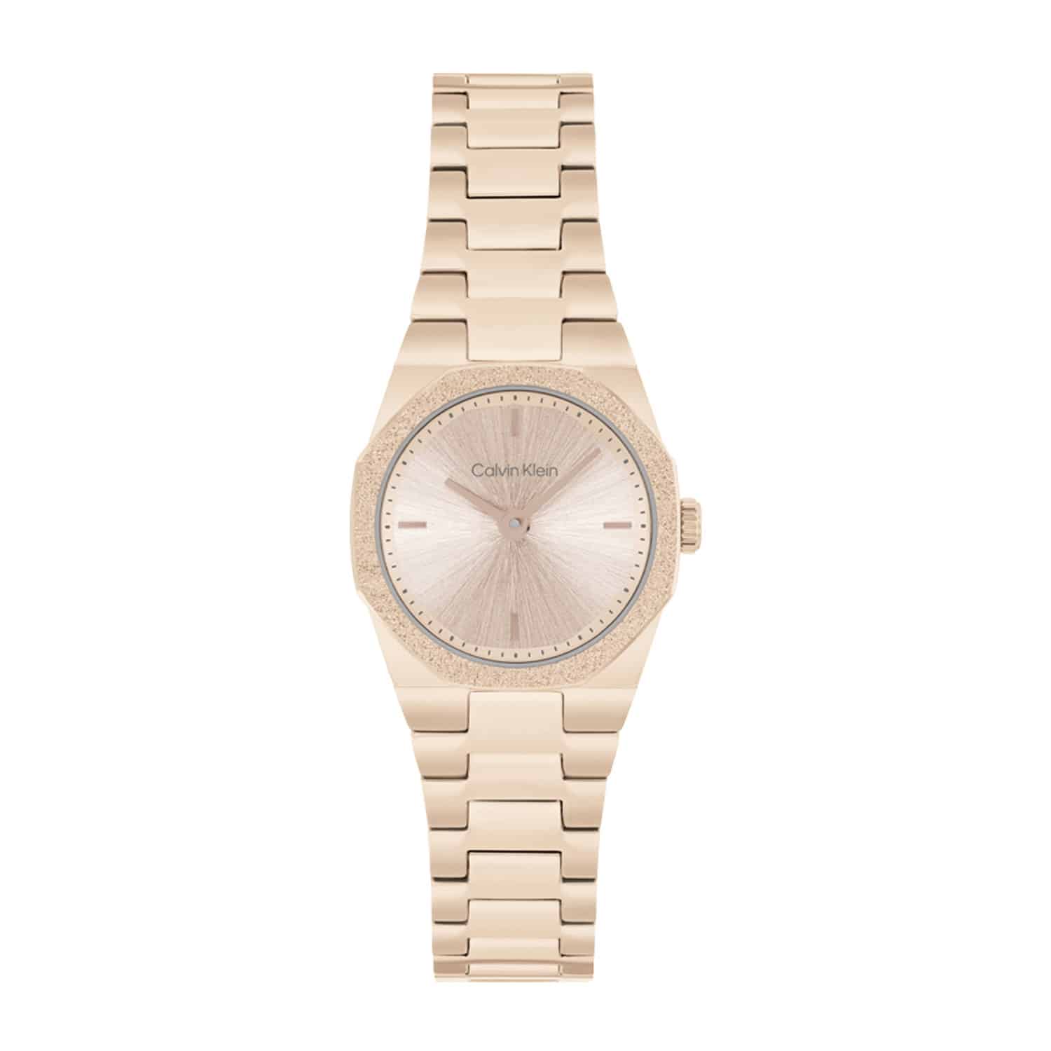 שעון יד לאישה קלווין קליין - שעון Calvin Klein מקולקציית Geometric Elegance דגם 25100144