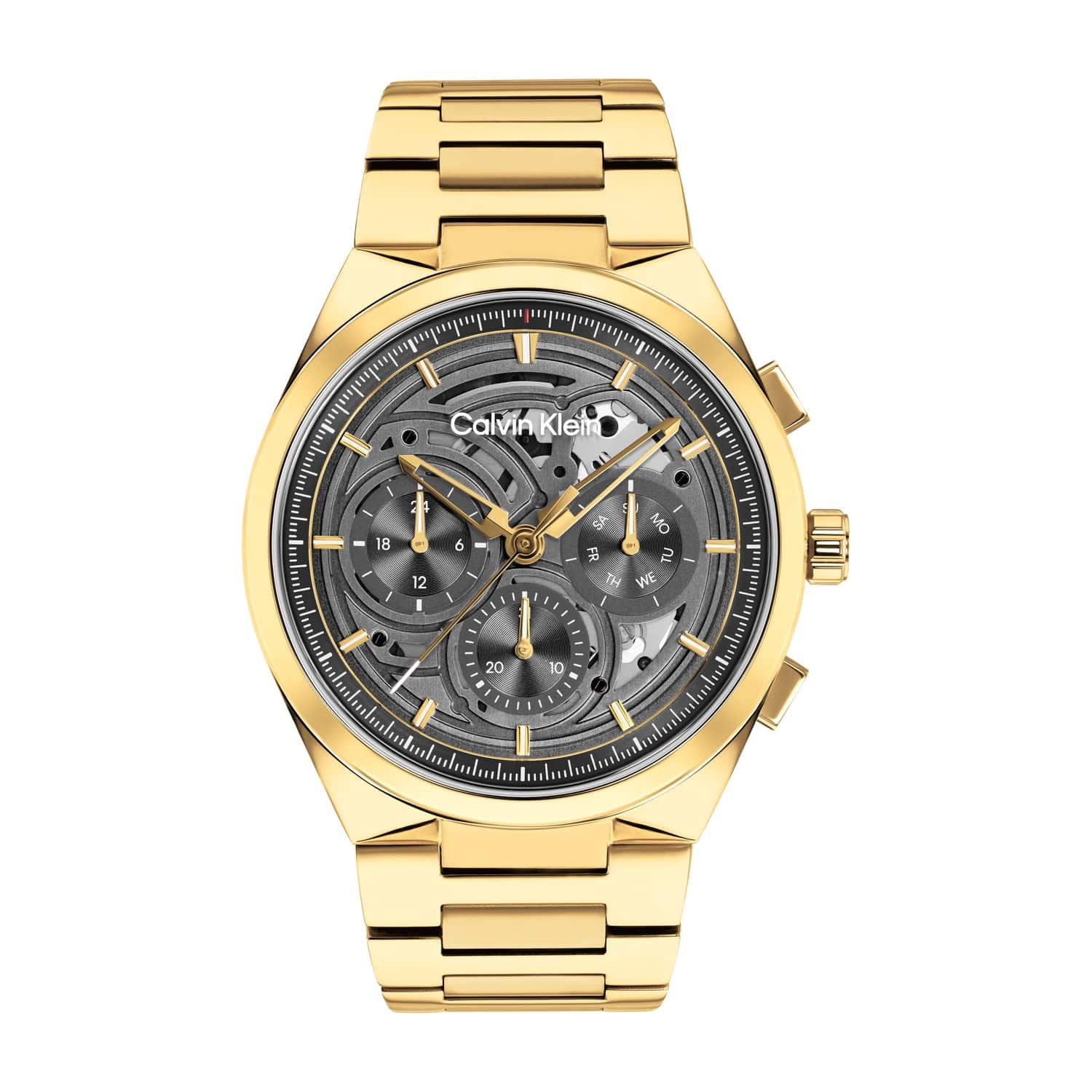 שעון יד לגבר קלווין קליין - שעון Calvin Klein מקולקציית Distinguish Skeleton דגם 25200573