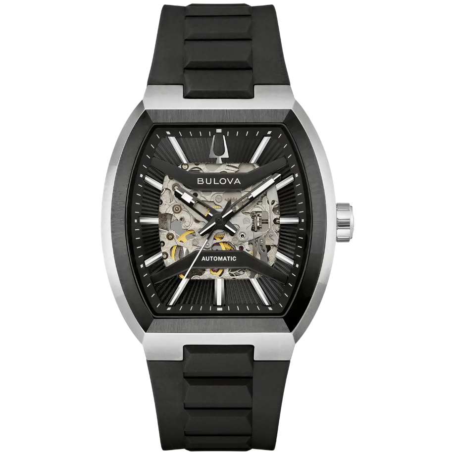 שעון יד לגבר אוטומטי Skeleton בולובה – Maquina Bulova 98A346