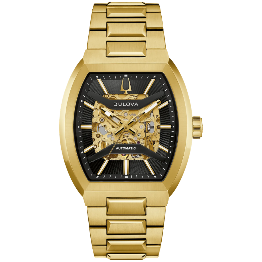 שעון יד לגבר אוטומטי Skeleton בולובה – Maquina Bulova 97A207