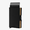 ארנק חכם לגבר - DCARD Leather Color Black-Gold