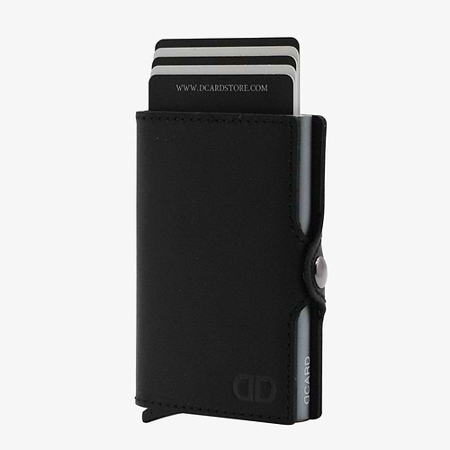 DCARD Leather Color Black-Silver