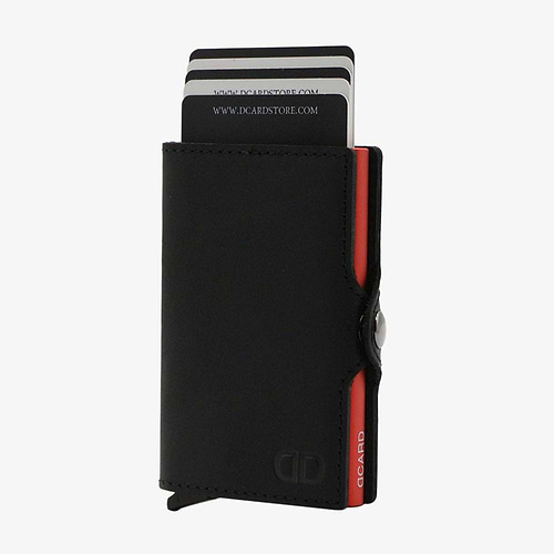 DCARD Leather Color Black-Red