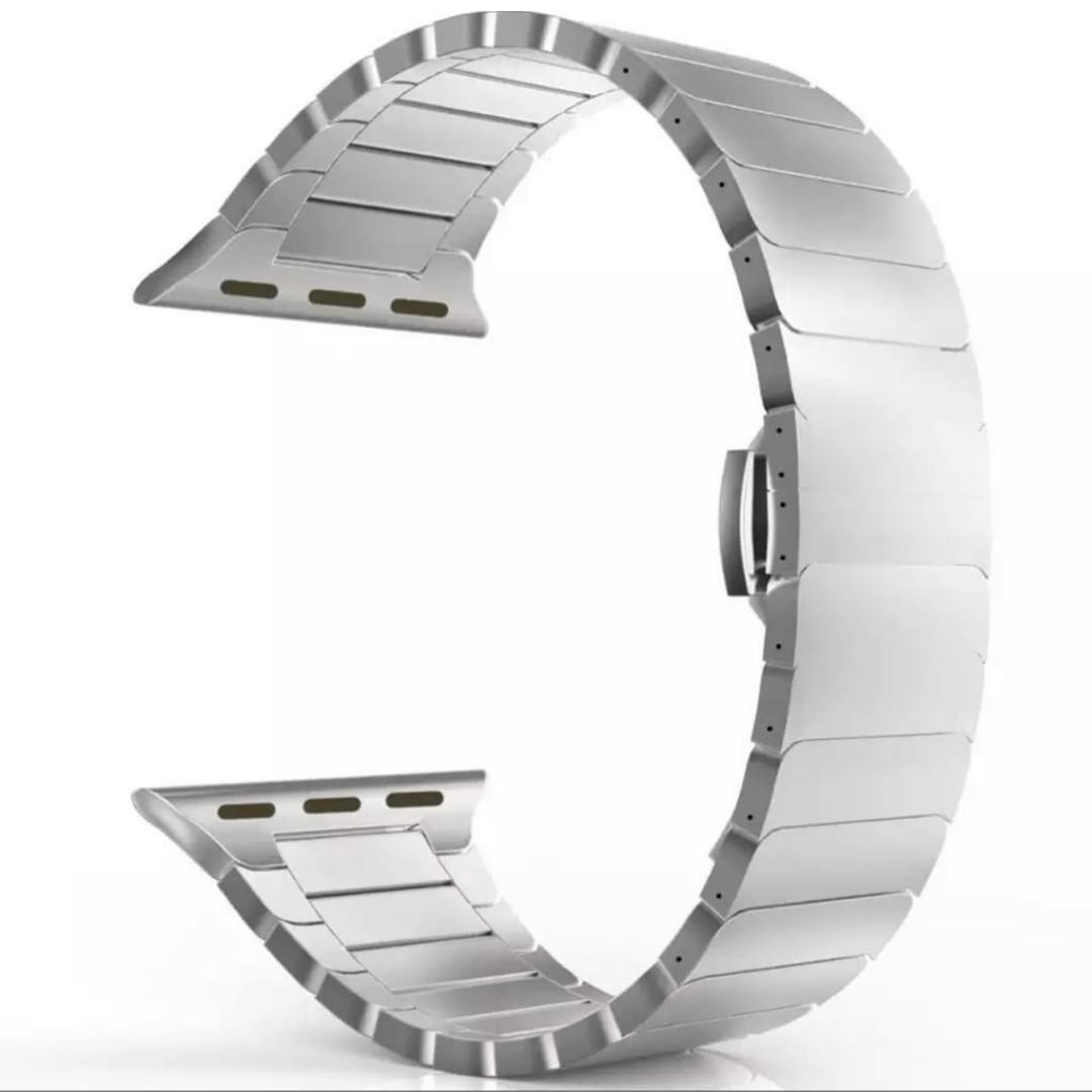 רצועת Apple Watch מתכת חוליות אפורה