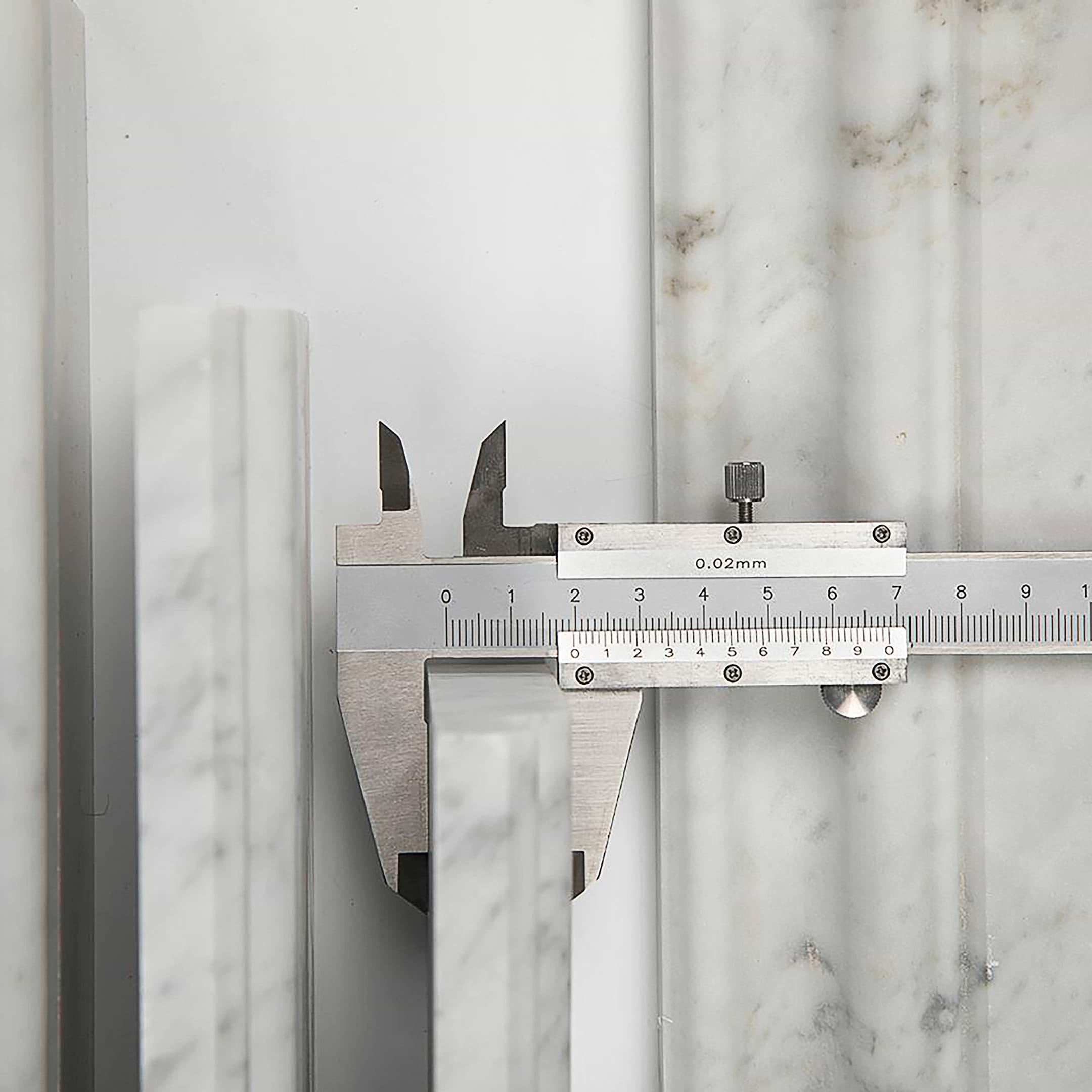 Carrara Baseboard Honed Marble Trim - Image 2