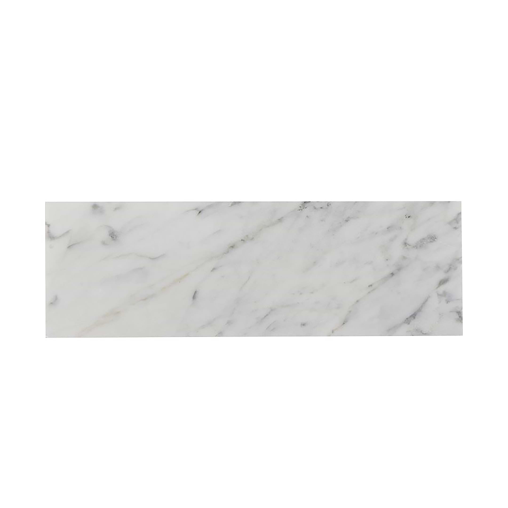 Carrara Tile Subway Tile 4x12 Polished Marble