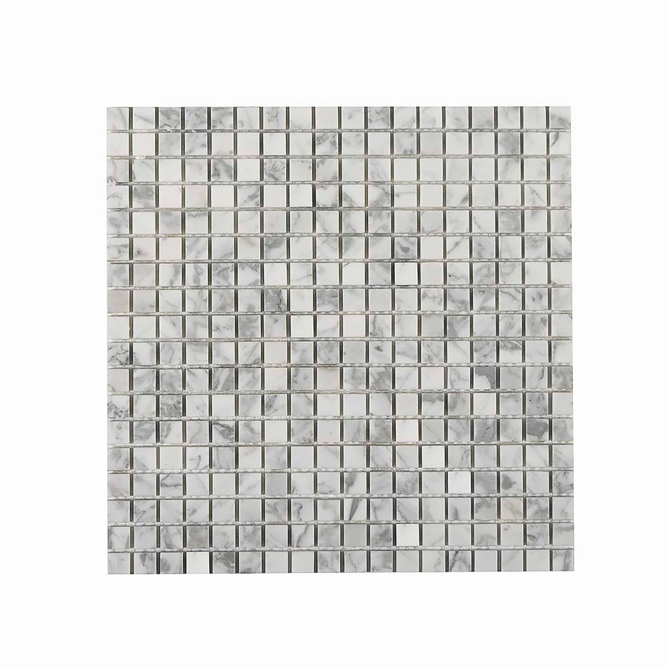 Carrara Mosaic Square 5/8x5/8 Polished Marble
