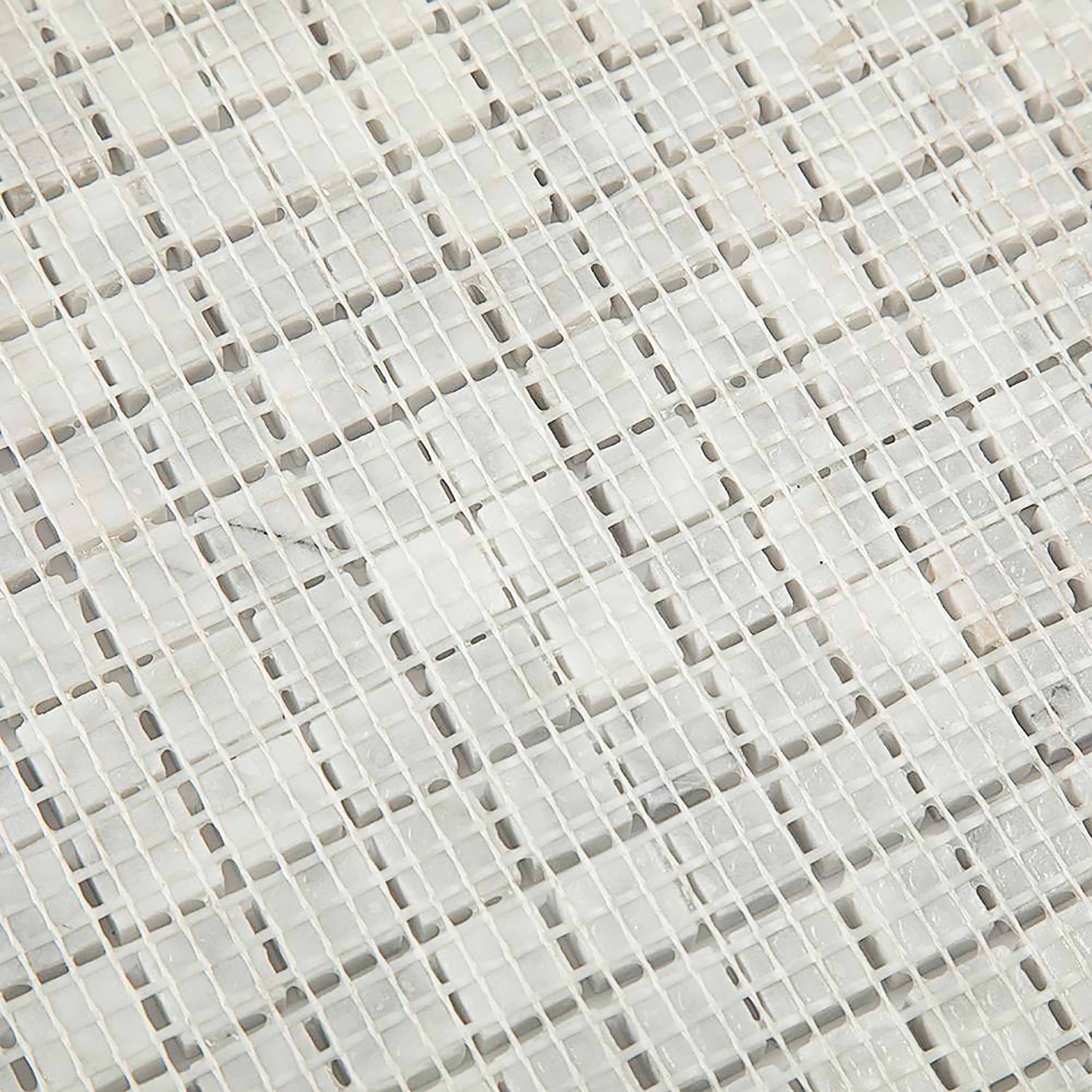 Carrara Mosaic Square 5/8x5/8 Polished Marble - Image 3