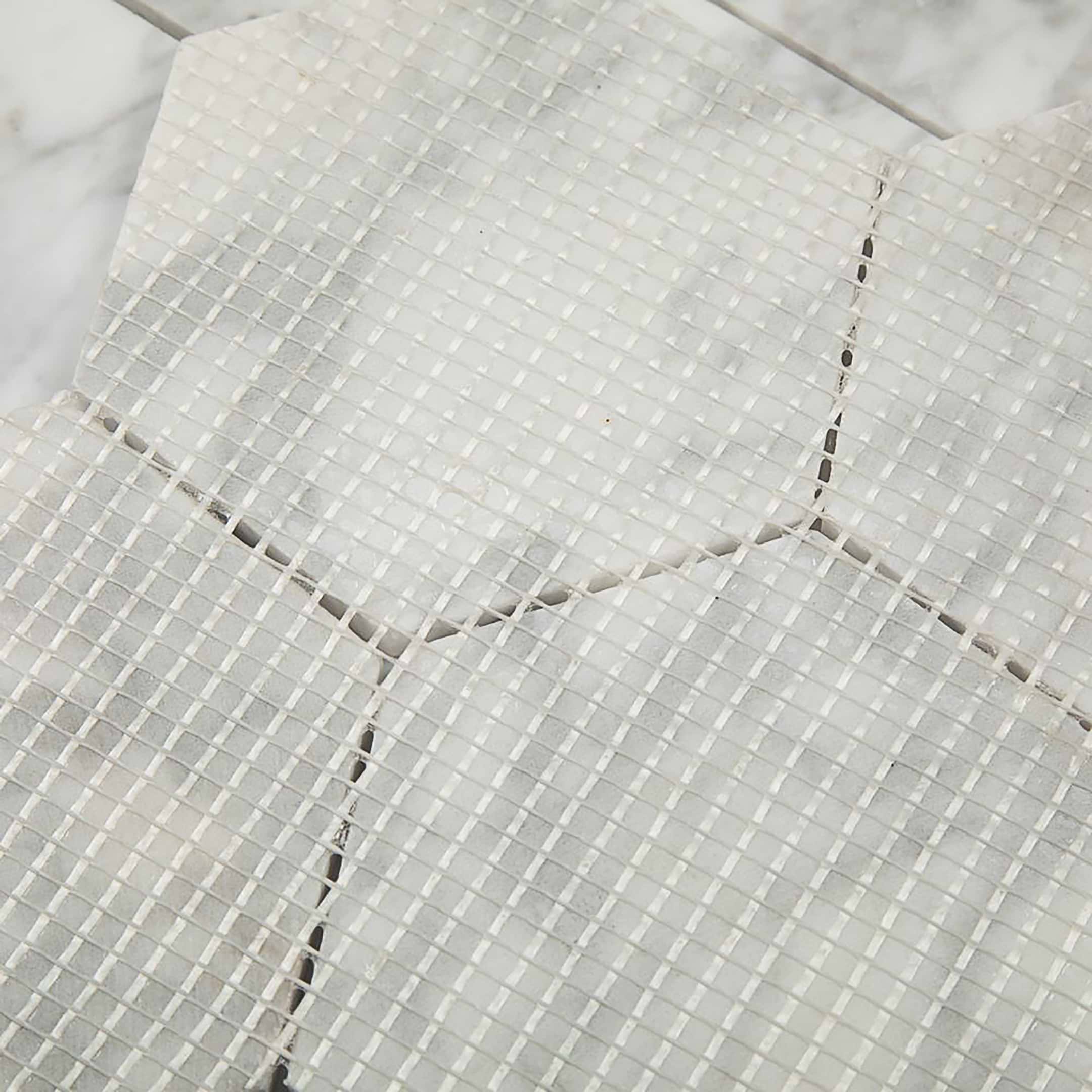 Carrara Mosaic Hexagon 5x5 Polished Marble - Image 3