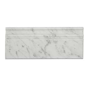 Carrara Baseboard Polished Marble Trim