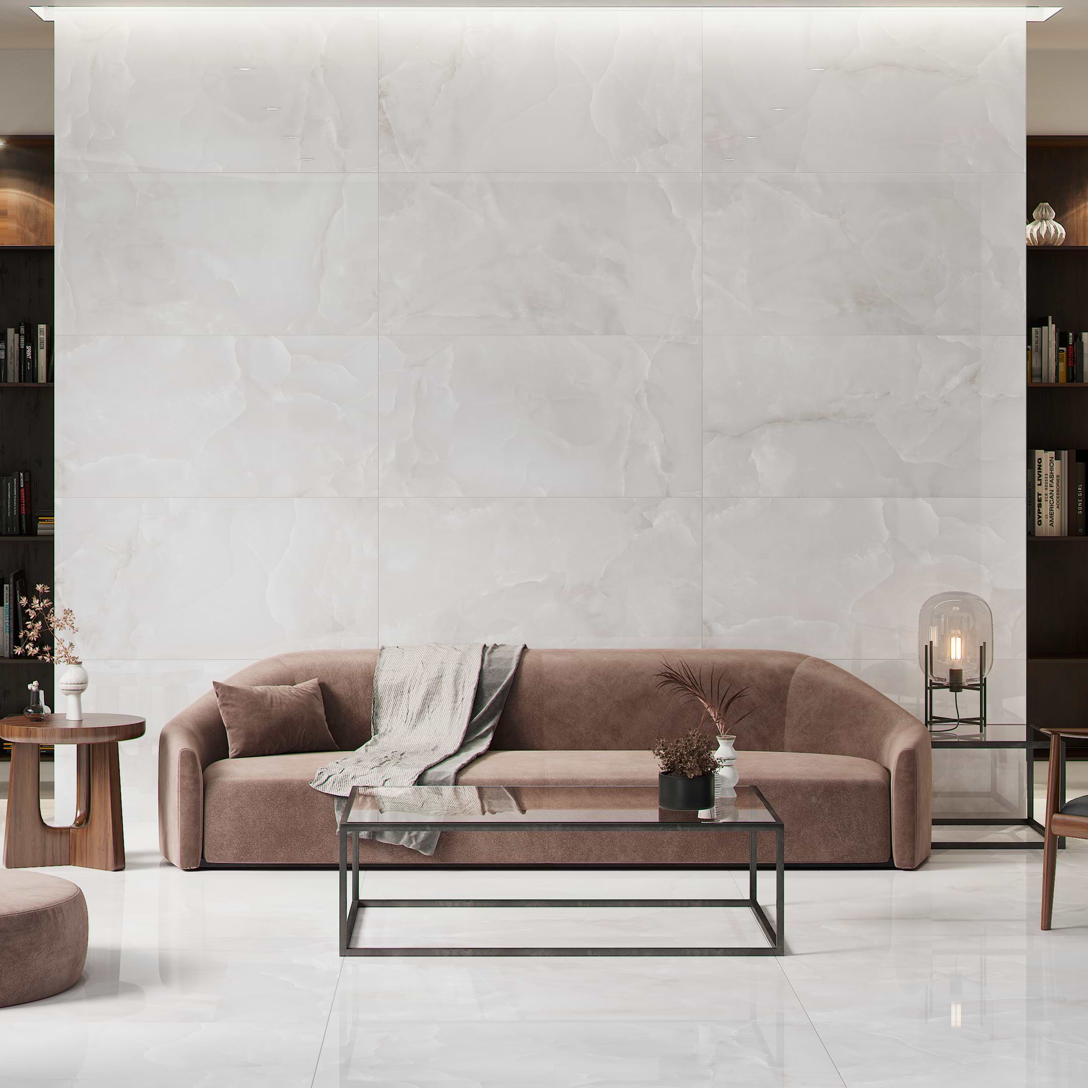 Baikal White 24x48 Polished Porcelain Tile - Image 2