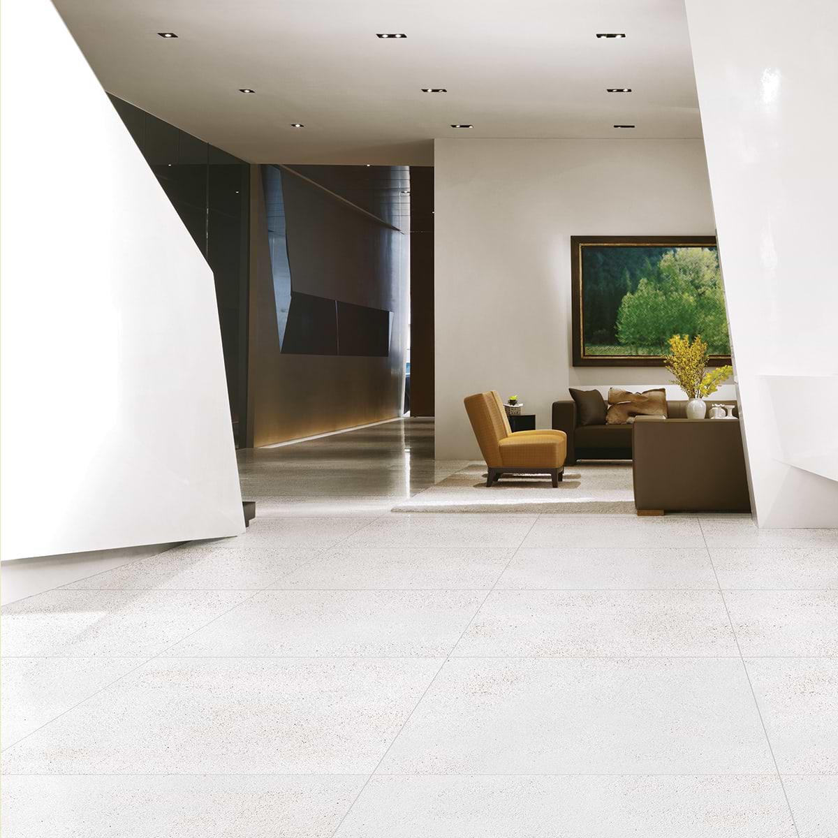 Ice Wave 48x48 Polished Porcelain Tile - Image 2