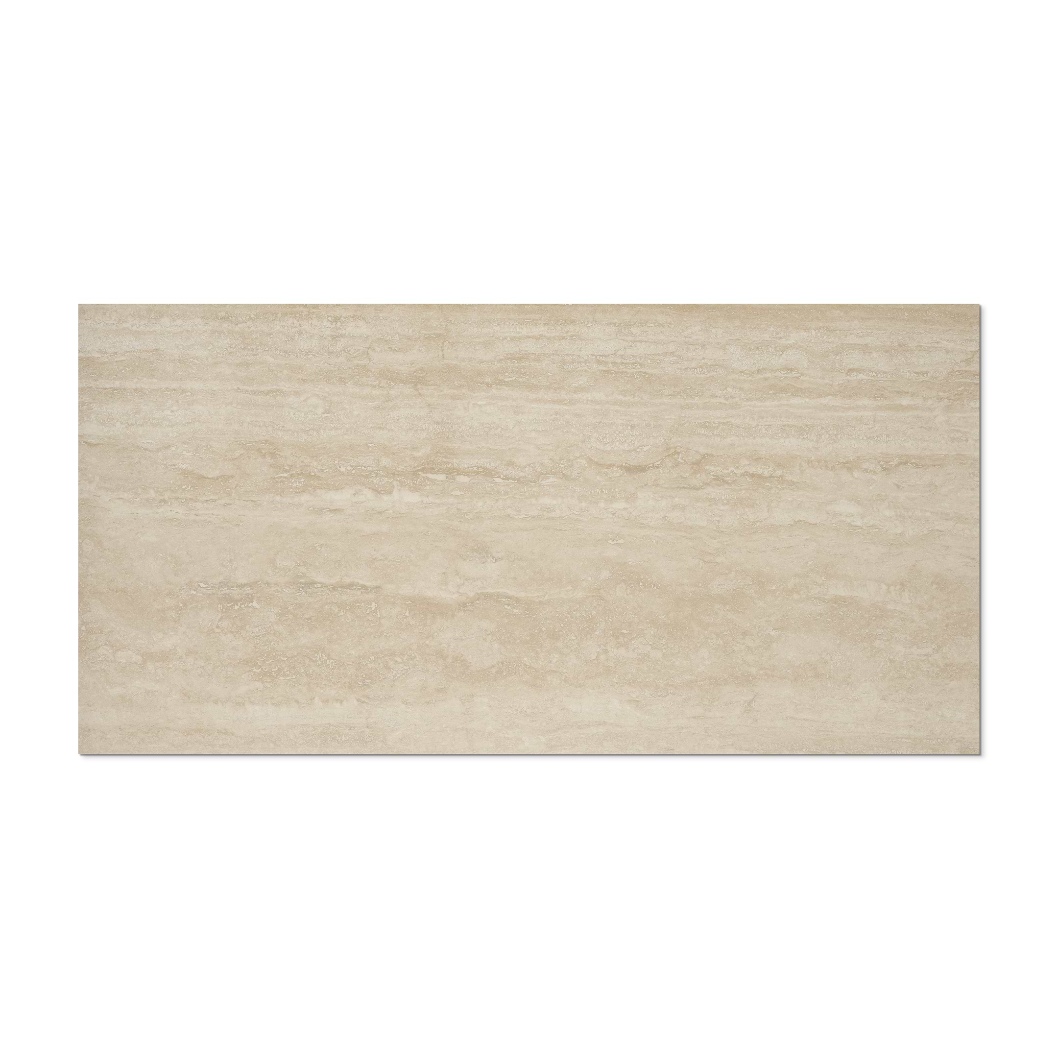 Prestigio Travertino Beige 30x60 Polished Porcelain Tile - Image 3