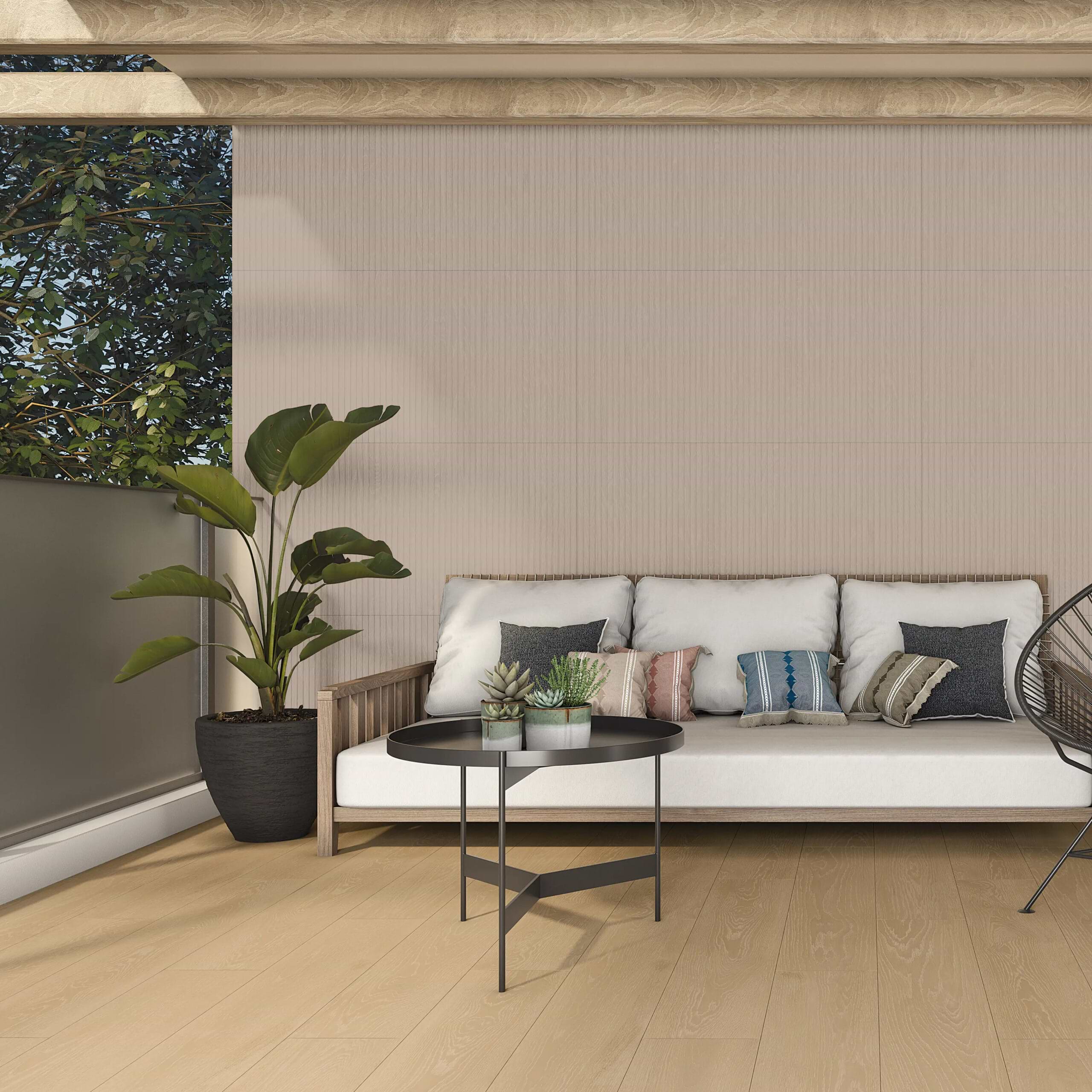 Marquetry Contemporary 24x48 Matte Porcelain Tile - Image 2