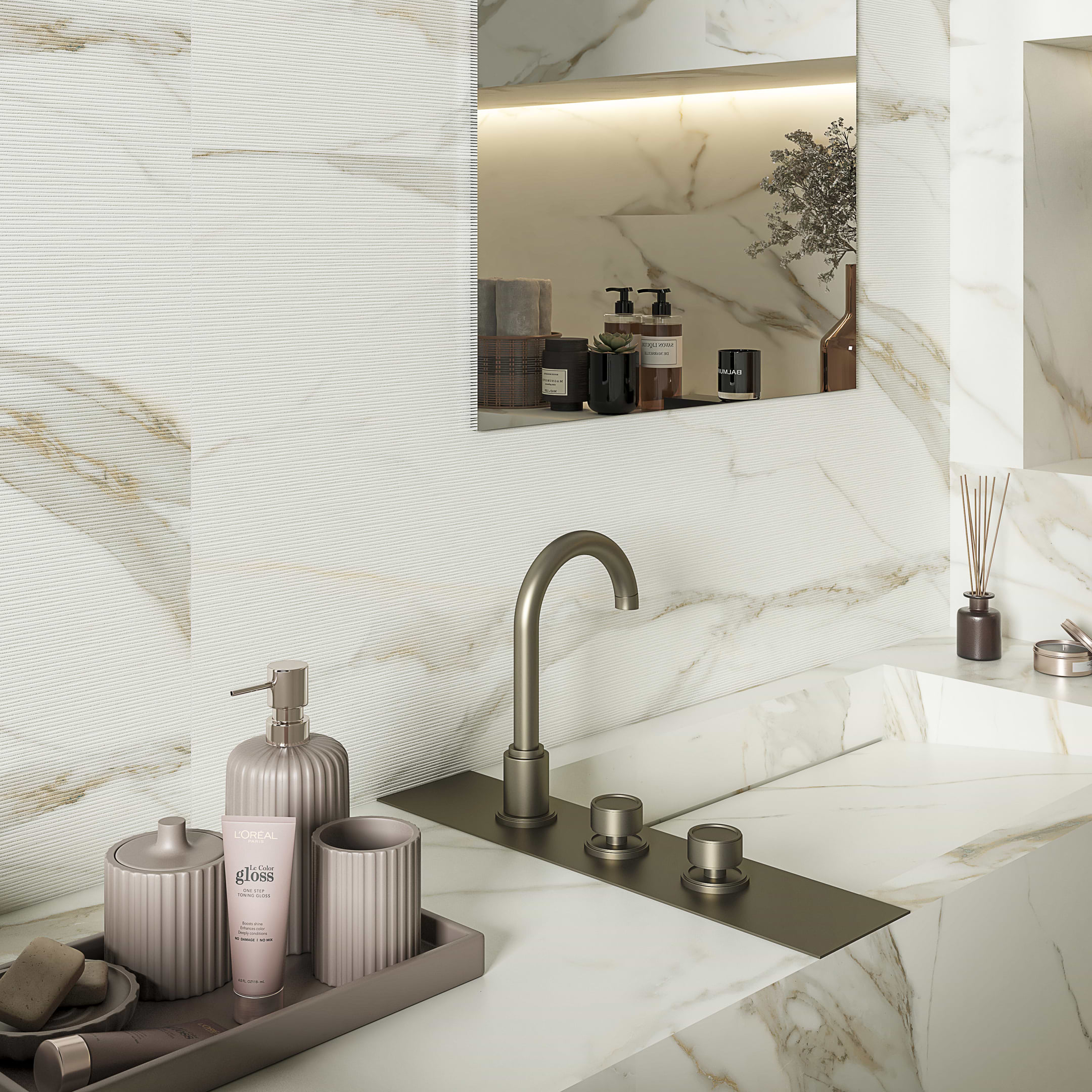 Calacatta Gold Deco 24x48 Matte Porcelain Tile - Image 2