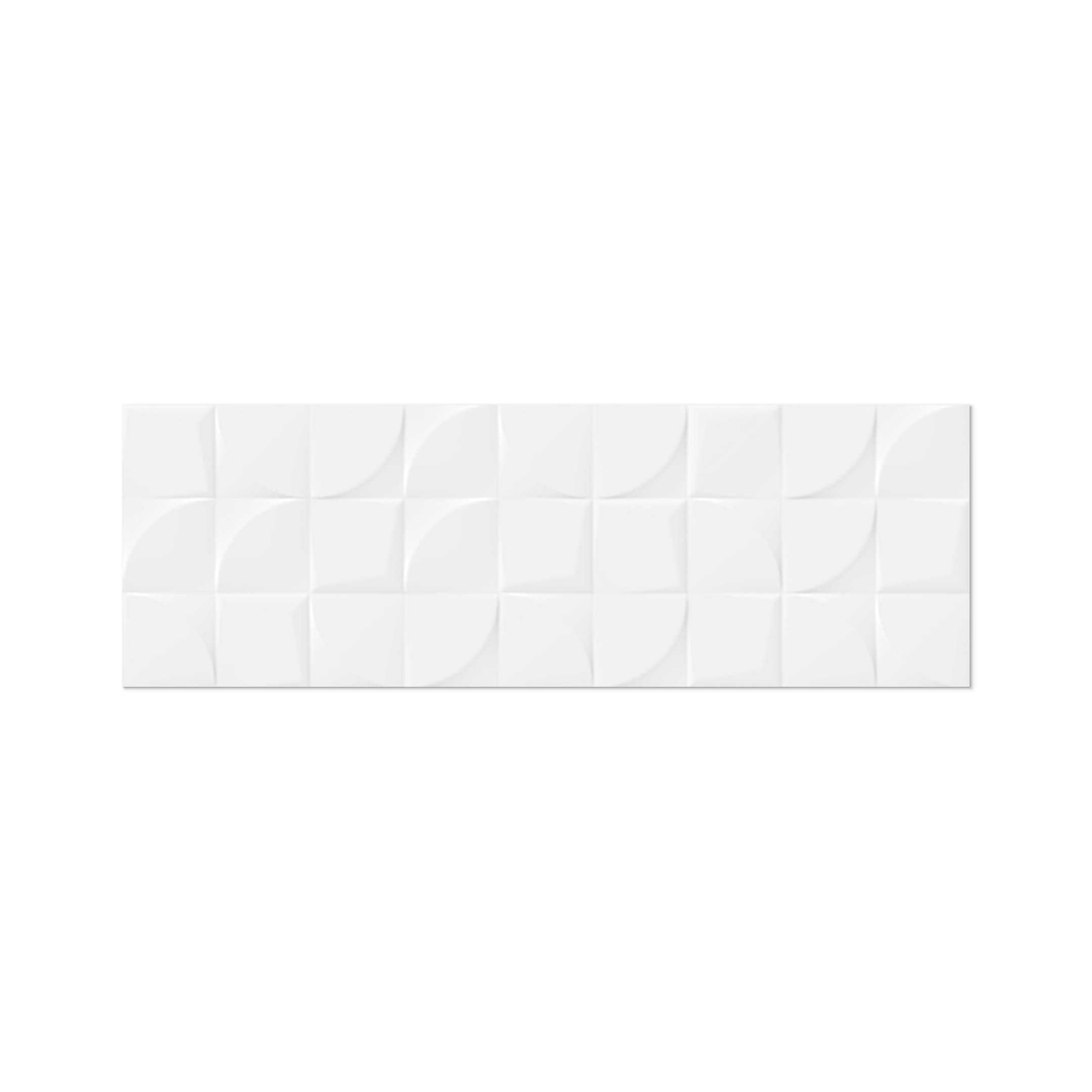 Geotile Brillo Blanco Deco 12x36 Ceramic Tile - Image 2