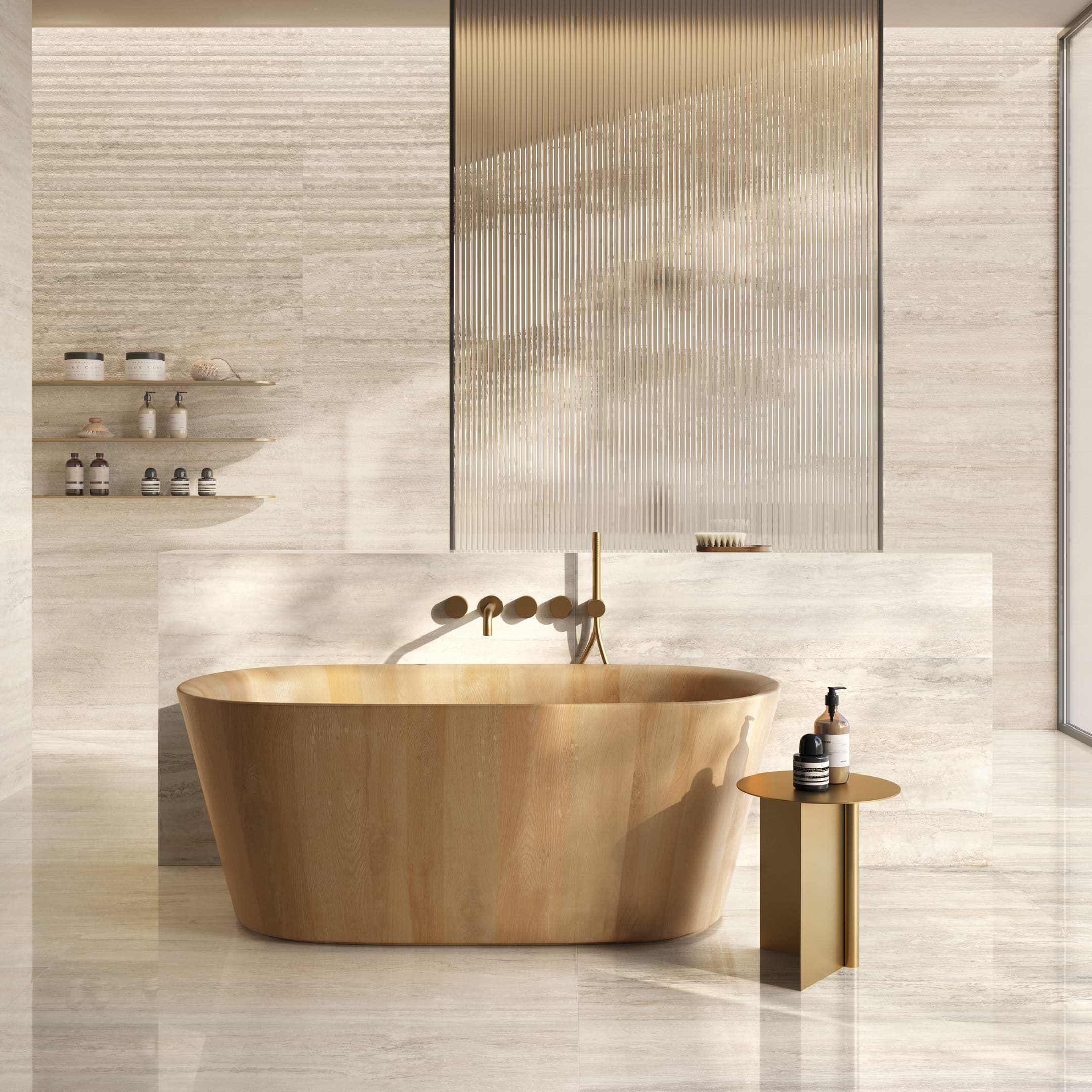 Invictus Ivory Rigato 24x48 Matte Porcelain Tile - Image 2