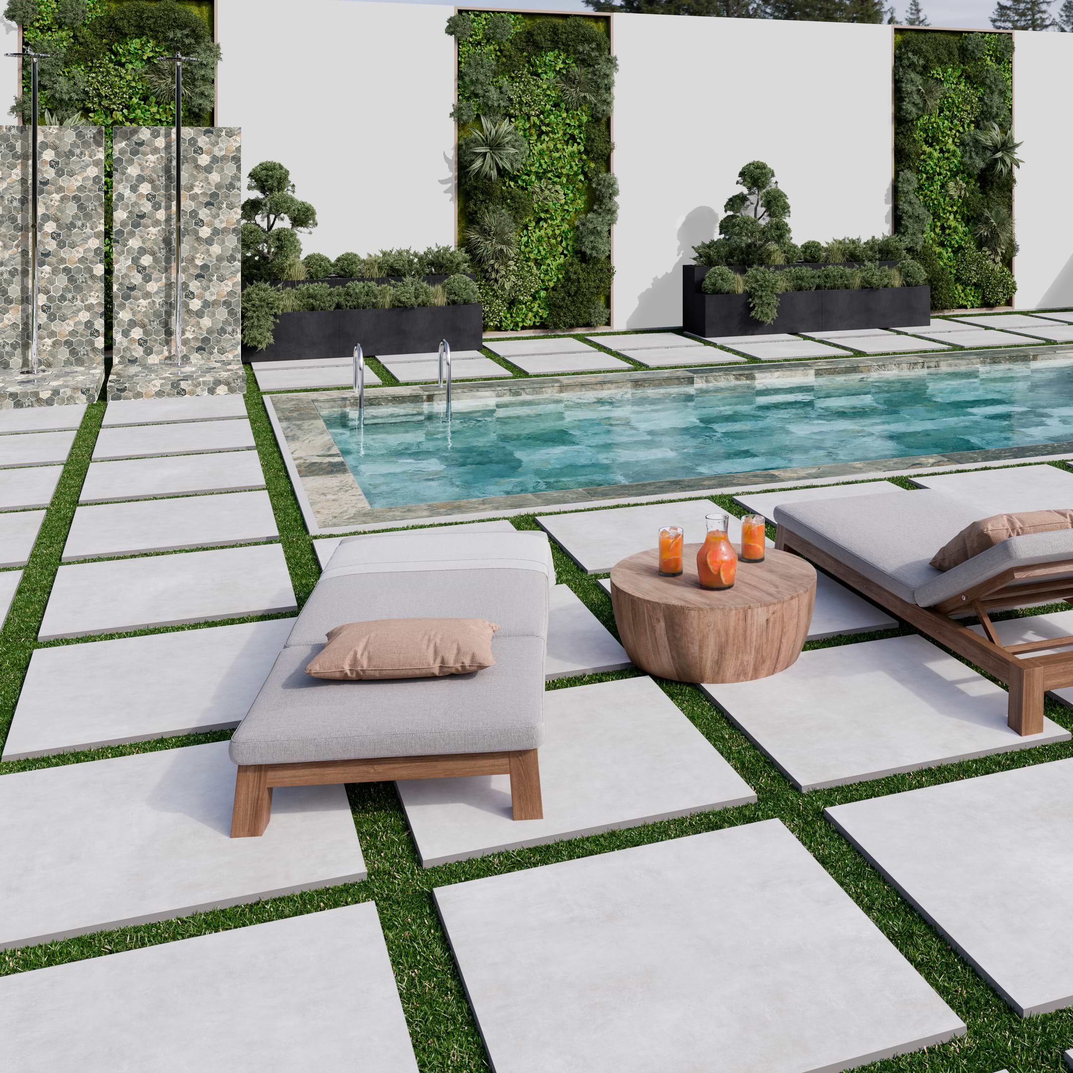 Concrete Snow 40x40 Matte Porcelain Tile - Image 2