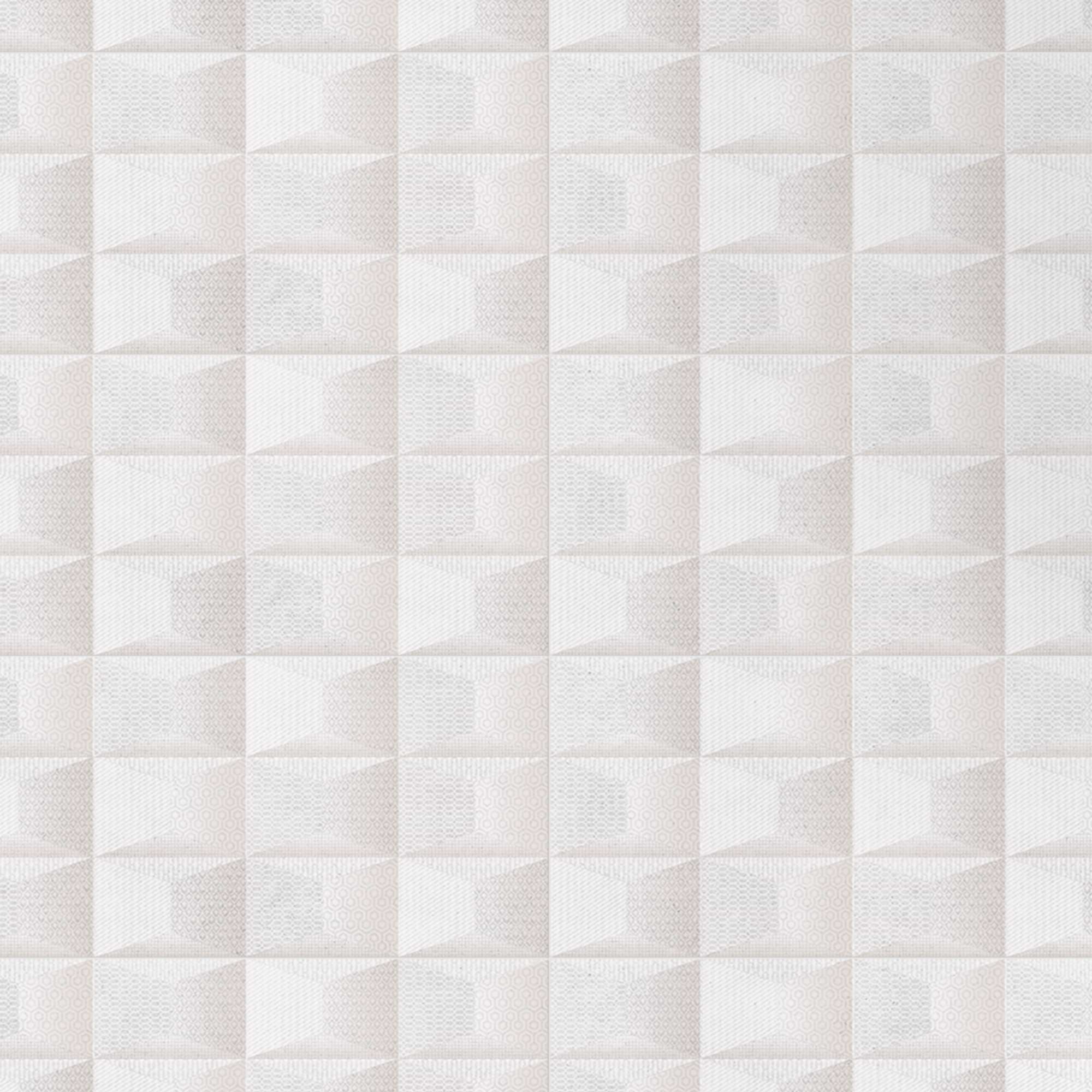 Nomade White Deco 13x40 Matte Ceramic Tile