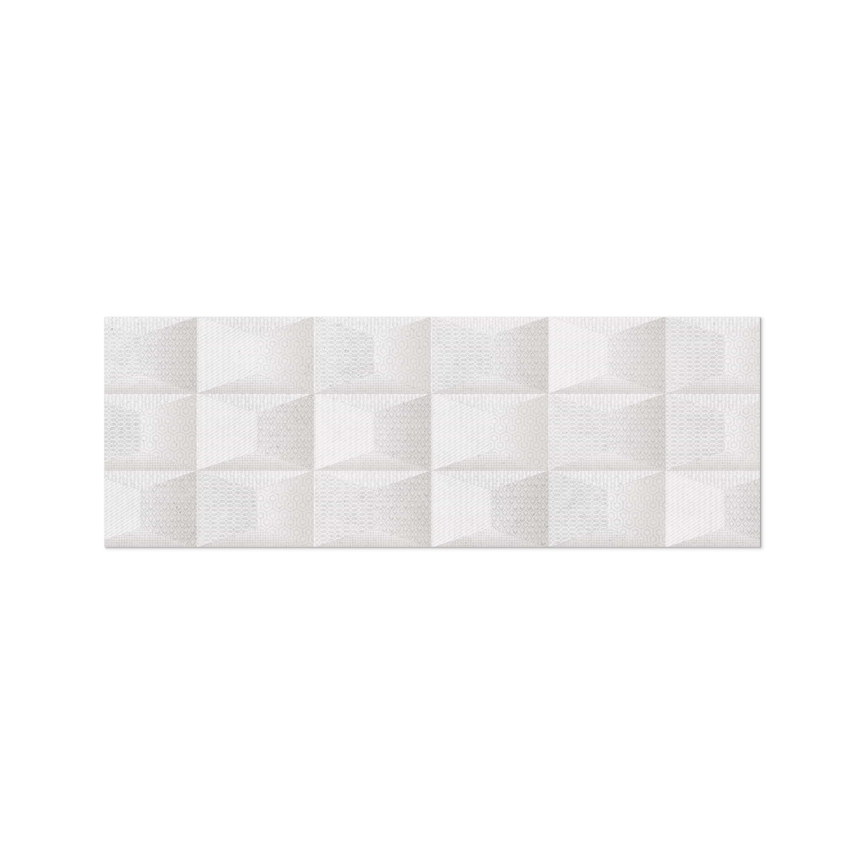 Nomade White Deco 13x40 Matte Ceramic Tile - Image 3