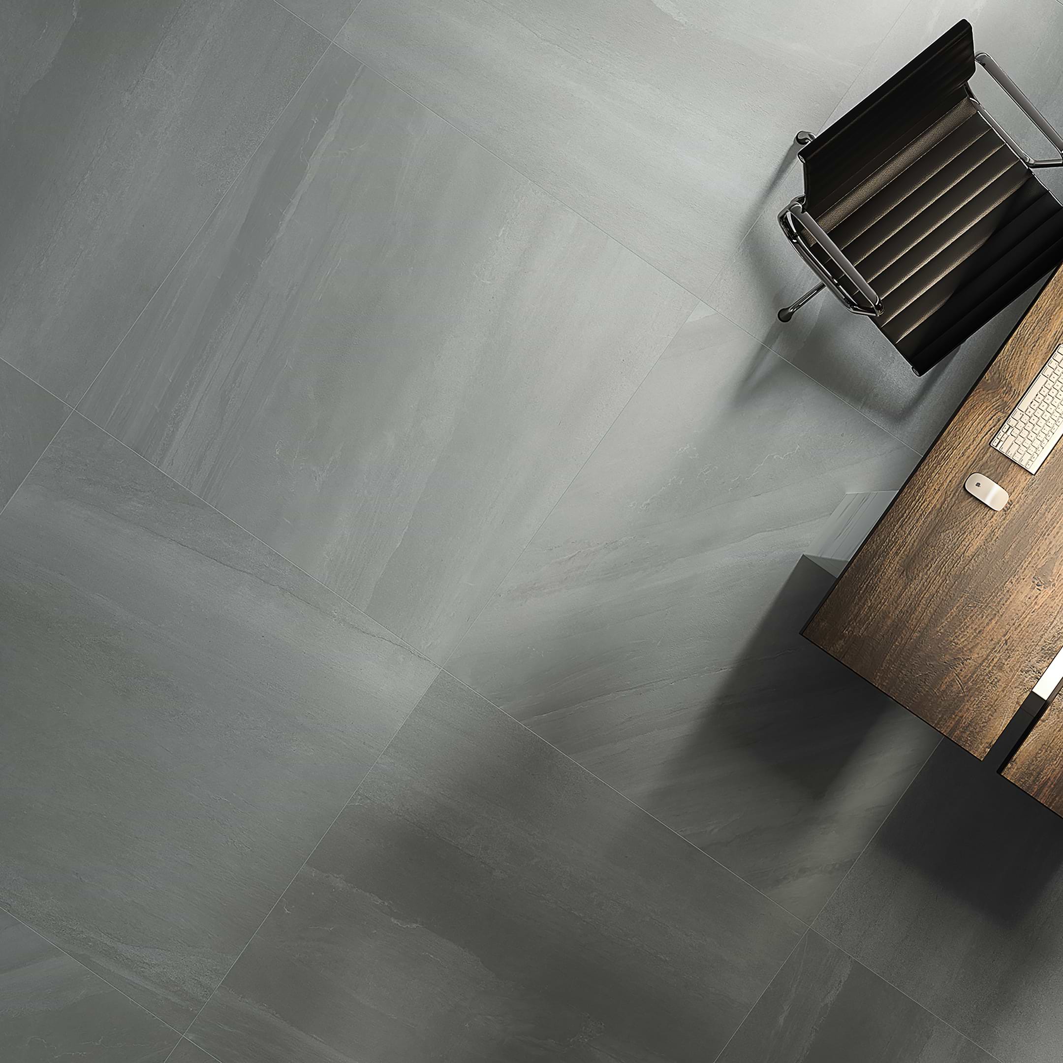 Overtime Grey 48x48 Matte Porcelain Tile - Image 2