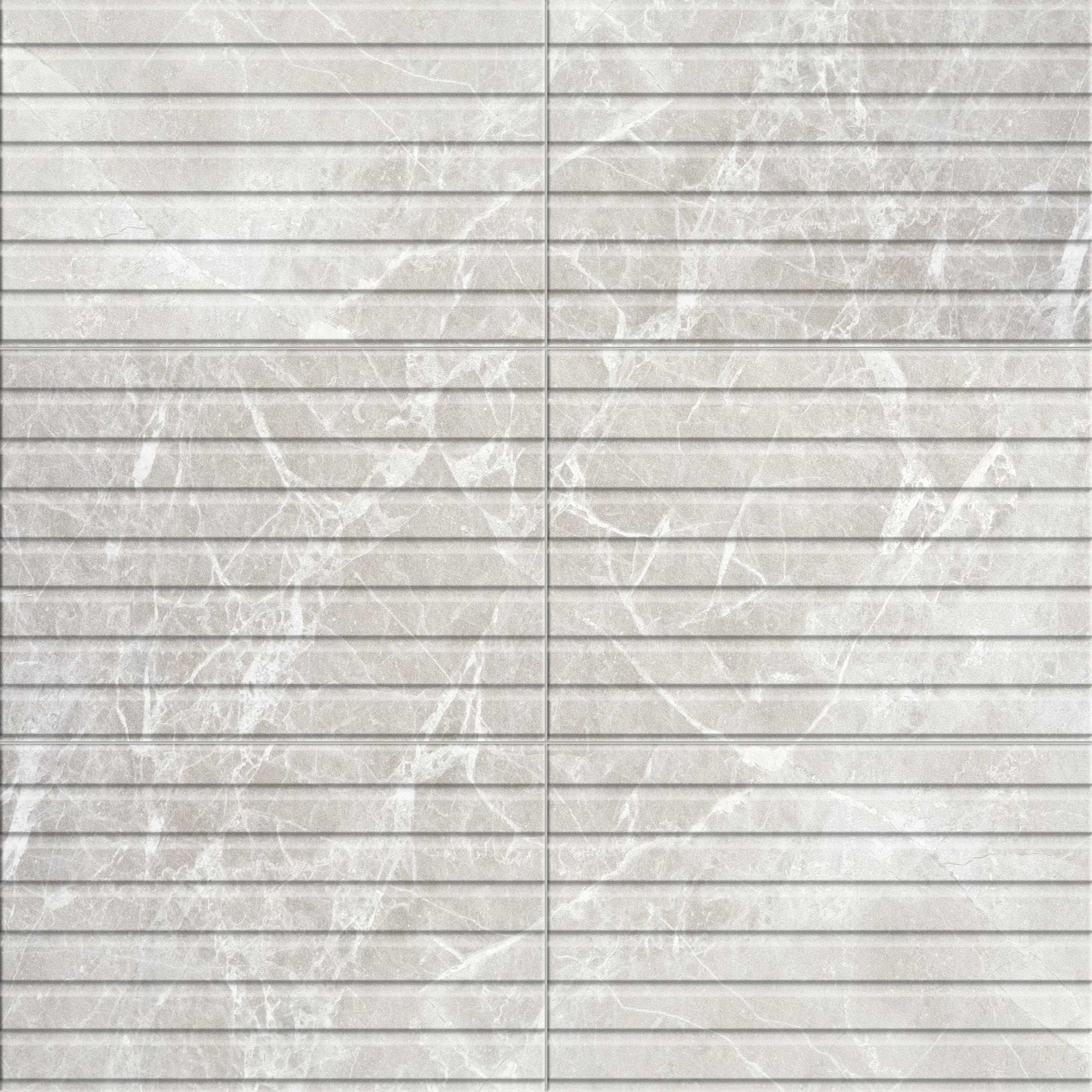 Qamar Pearl Deco 13x36 Matte Ceramic Tile