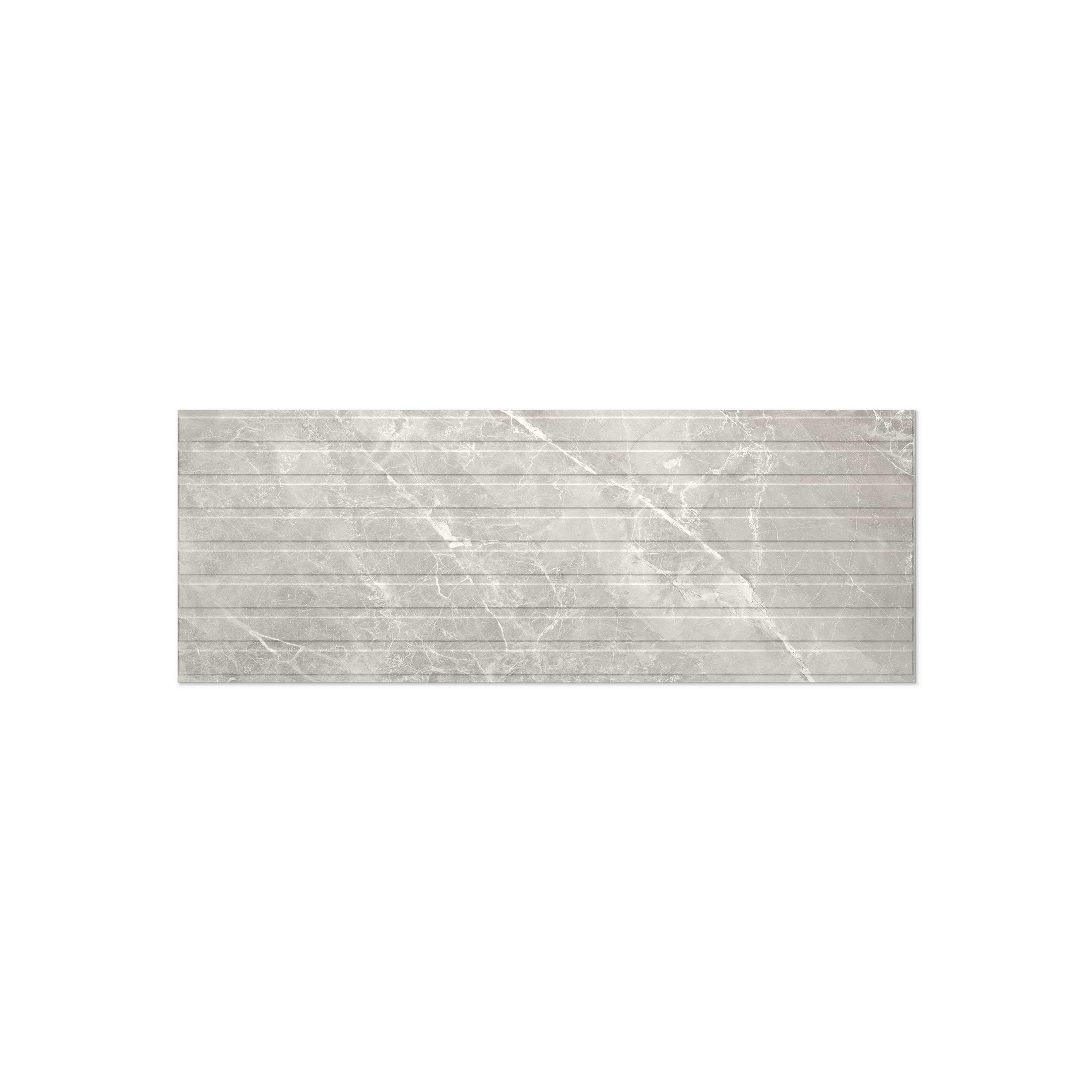 Qamar Smoke Deco 13x36 Matte Ceramic Tile - Image 3