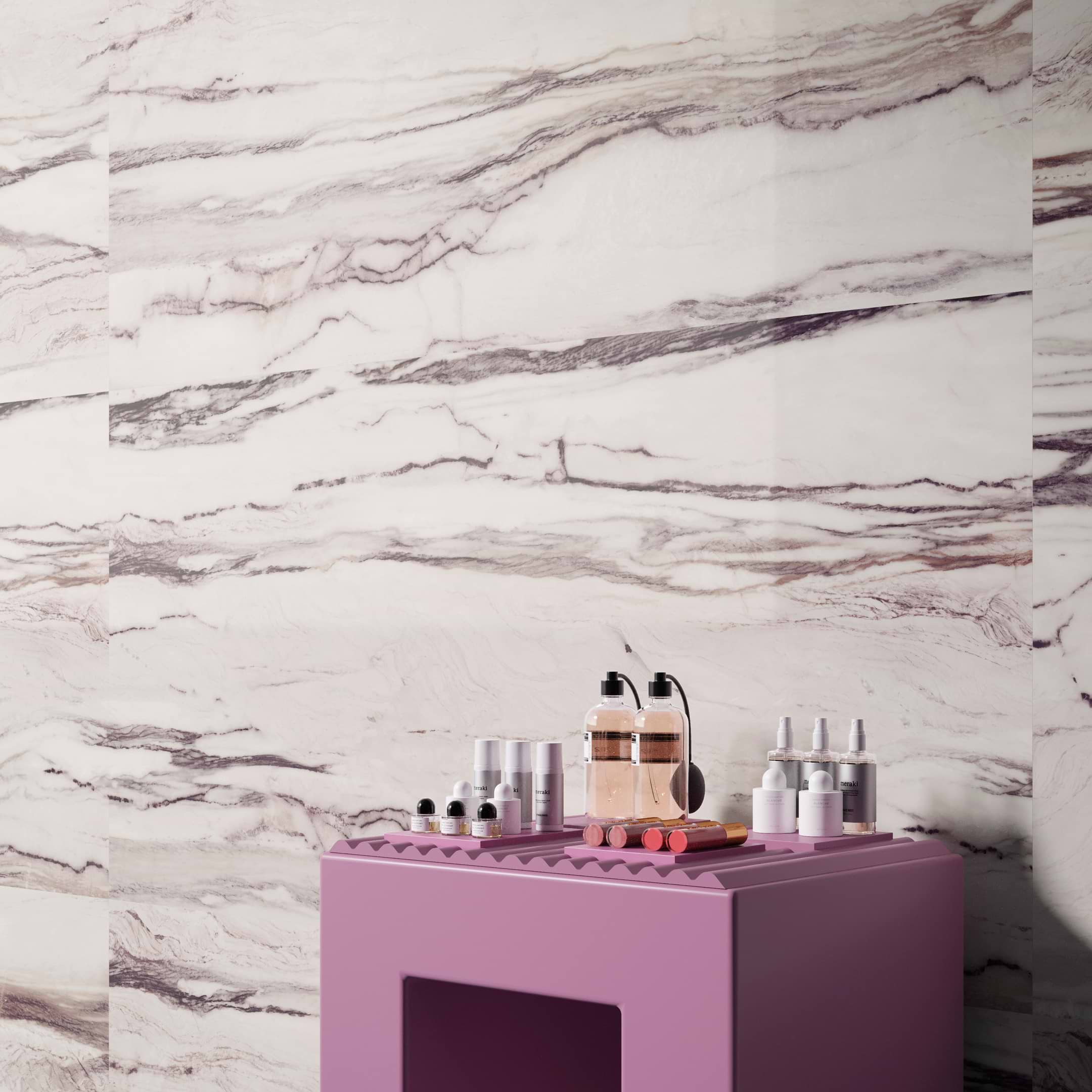Star Marble Purple 36x72 Polished Porcelain Tile - Image 2