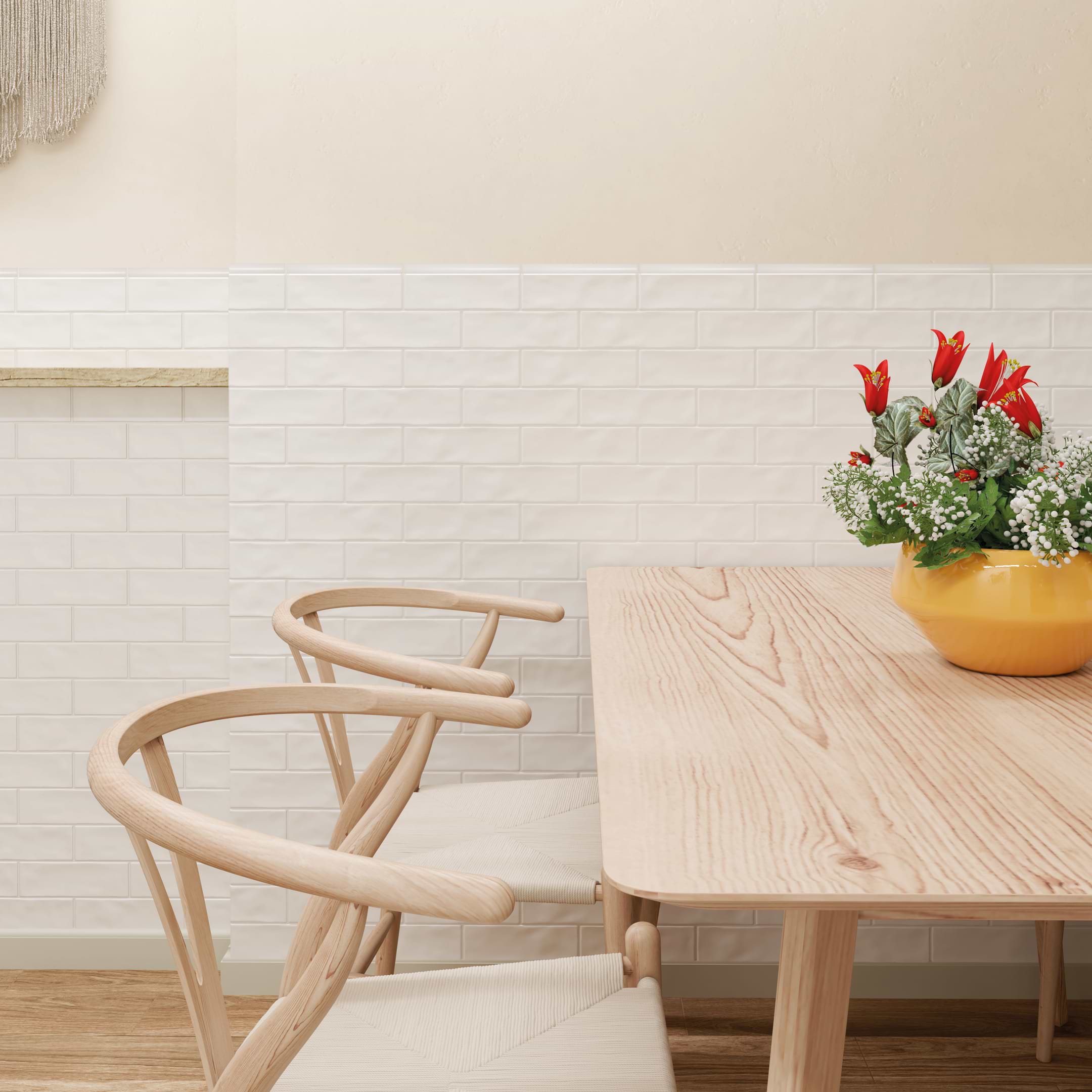 Borgos White Jolly Porcelain Trim Piece Matte - Image 2