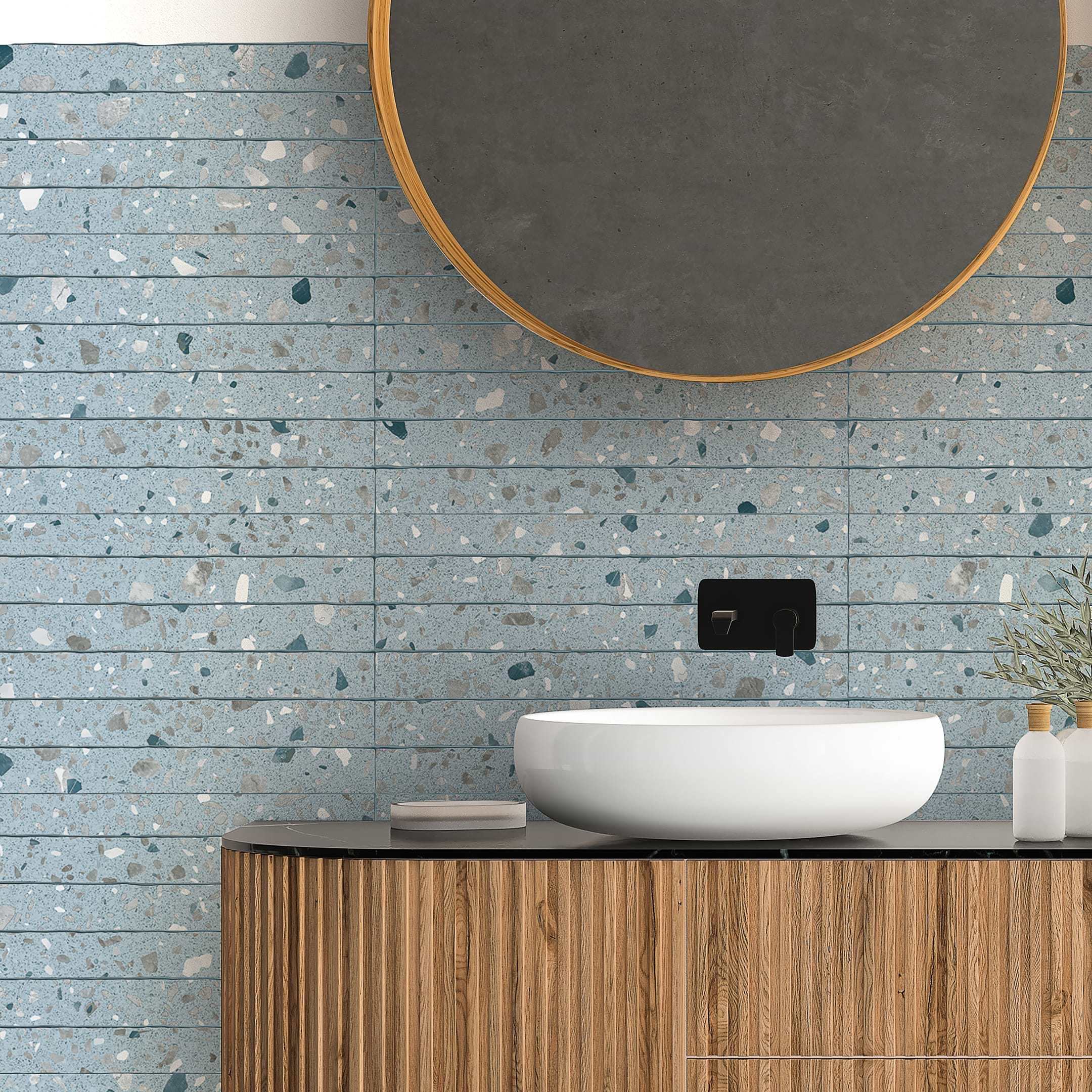 Ducal Azul 2x20 Glossy Ceramic Tile - Image 2