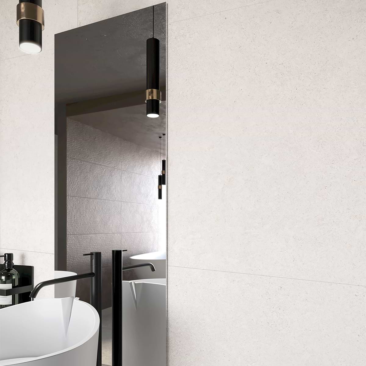 Kalkarea White 48x48 Matte Porcelain Tile - Image 2