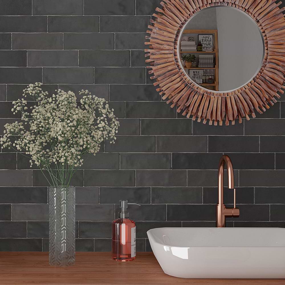 Nolita Negro 3x8 Matte Subway Tile - Image 2