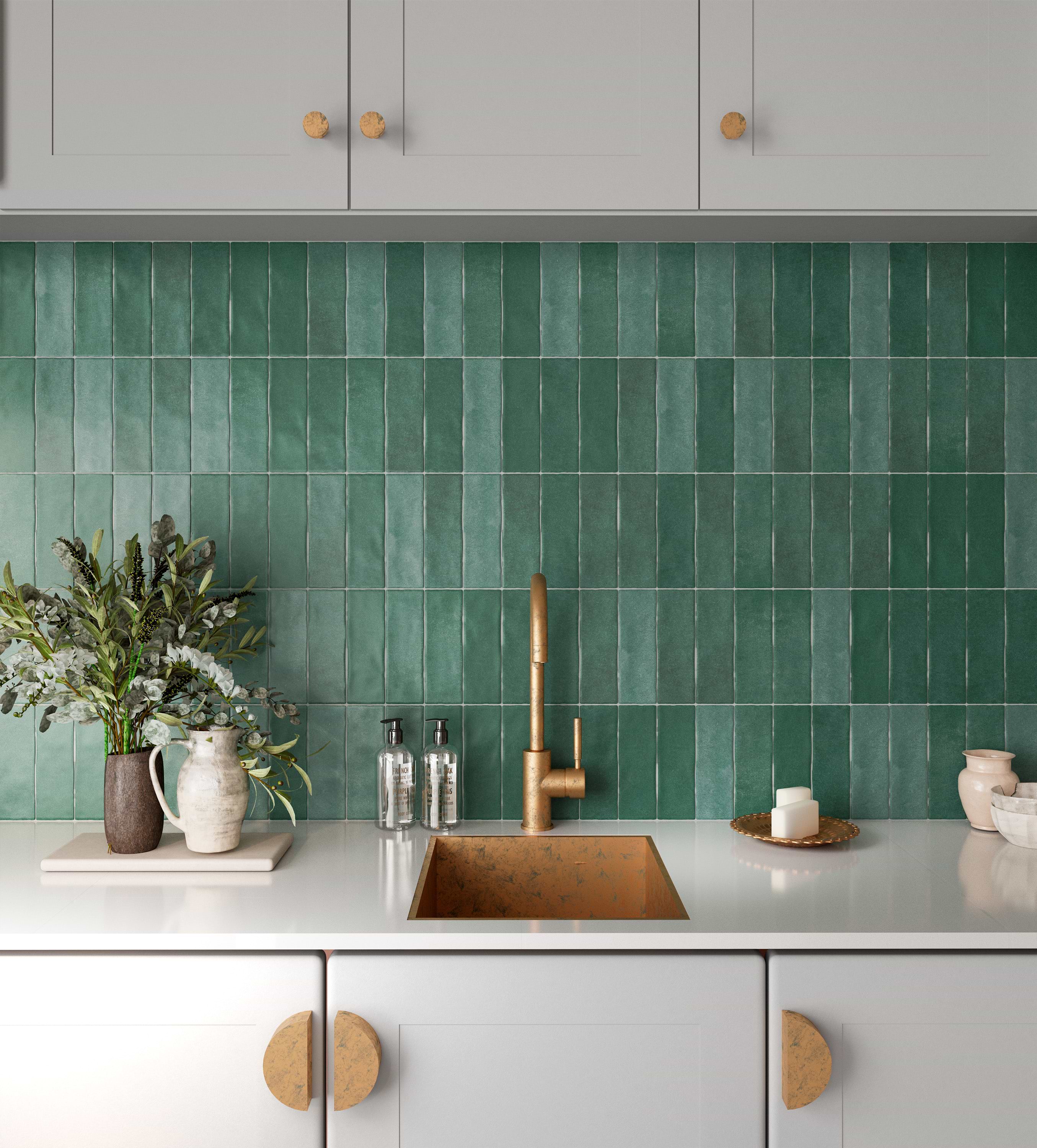 Nolita Verde 3x8 Matte Subway Tile - Image 2