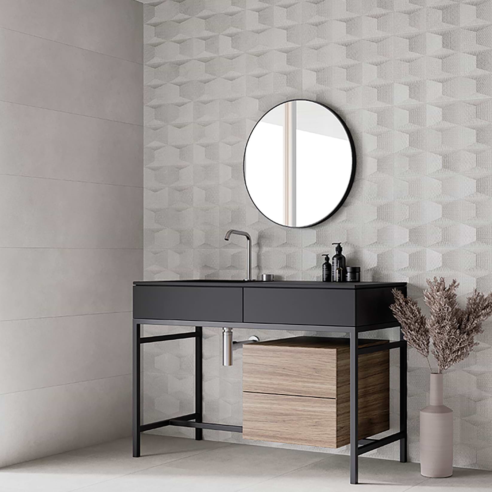 Nomade White Deco 13x40 Matte Ceramic Tile - Image 2