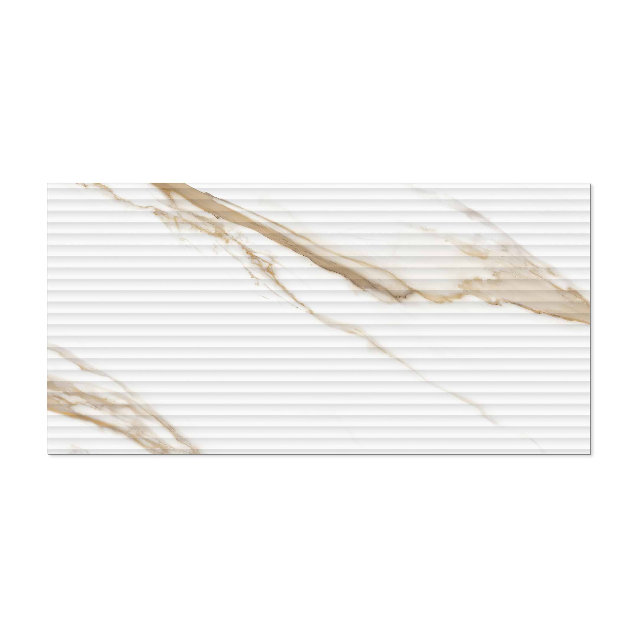 Prestigio Calacatta Oro Deco 24x48 Matte Porcelain Tile - Image 3