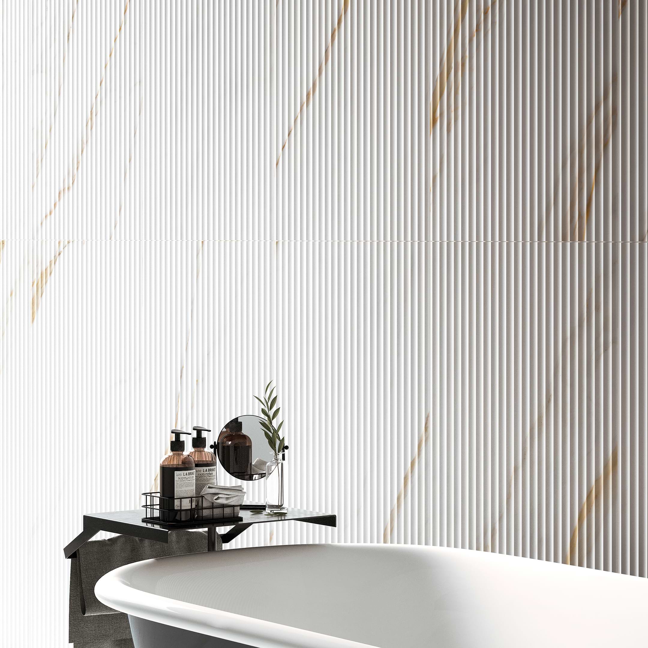 Prestigio Calacatta Oro Deco 24x48 Matte Porcelain Tile - Image 2