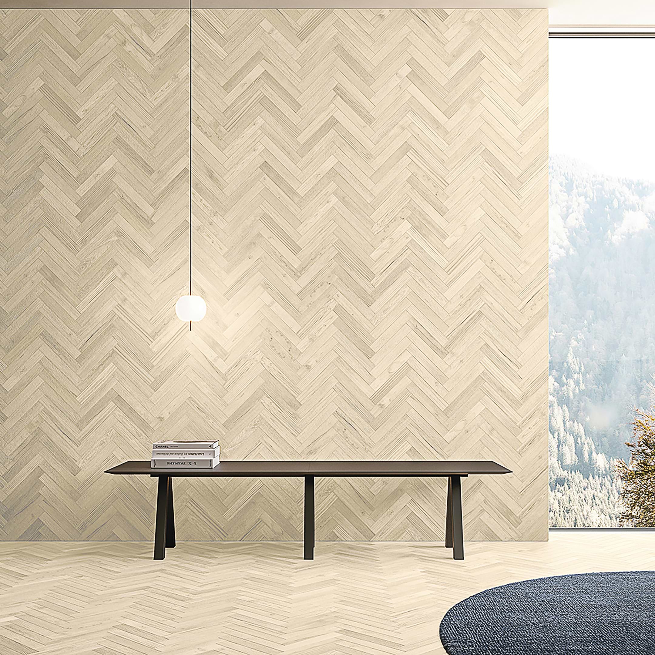 Cortina Almond Herringbone Mosaic - Image 2