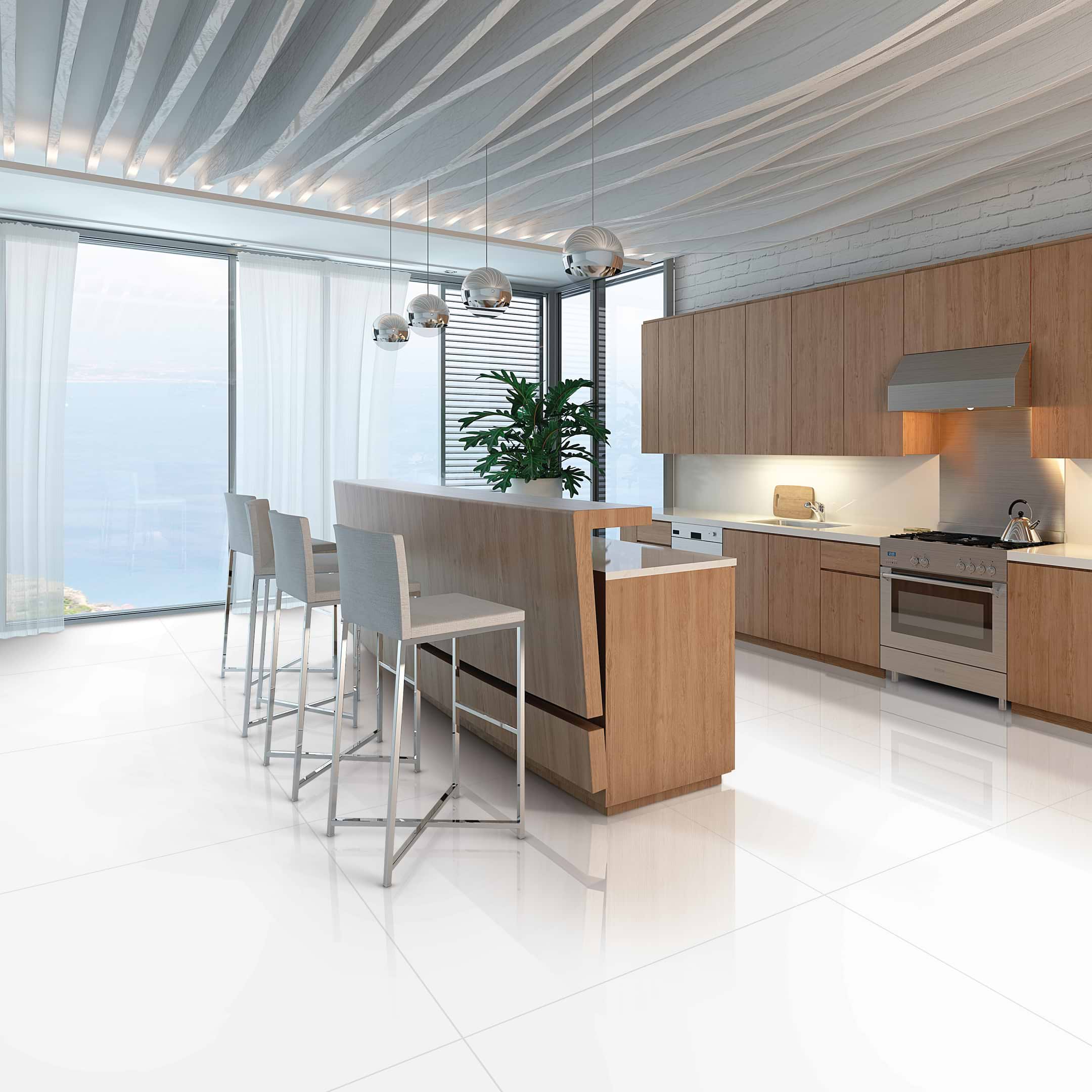 Extreme White 32x32 Polished Porcelain Tile - Image 3