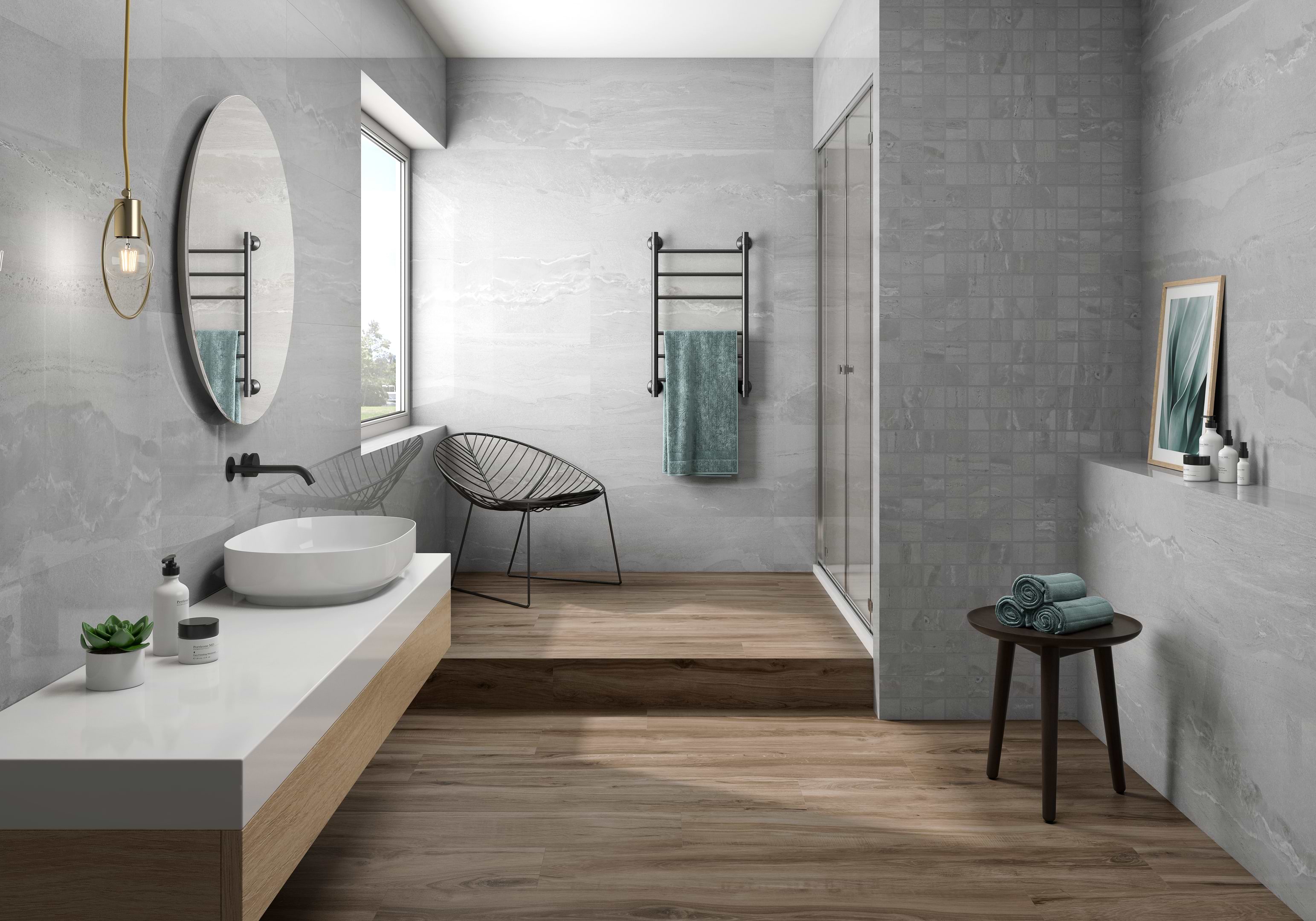 Cr. Whitehall Ash 36x36 Polished Porcelain Tile - Image 2