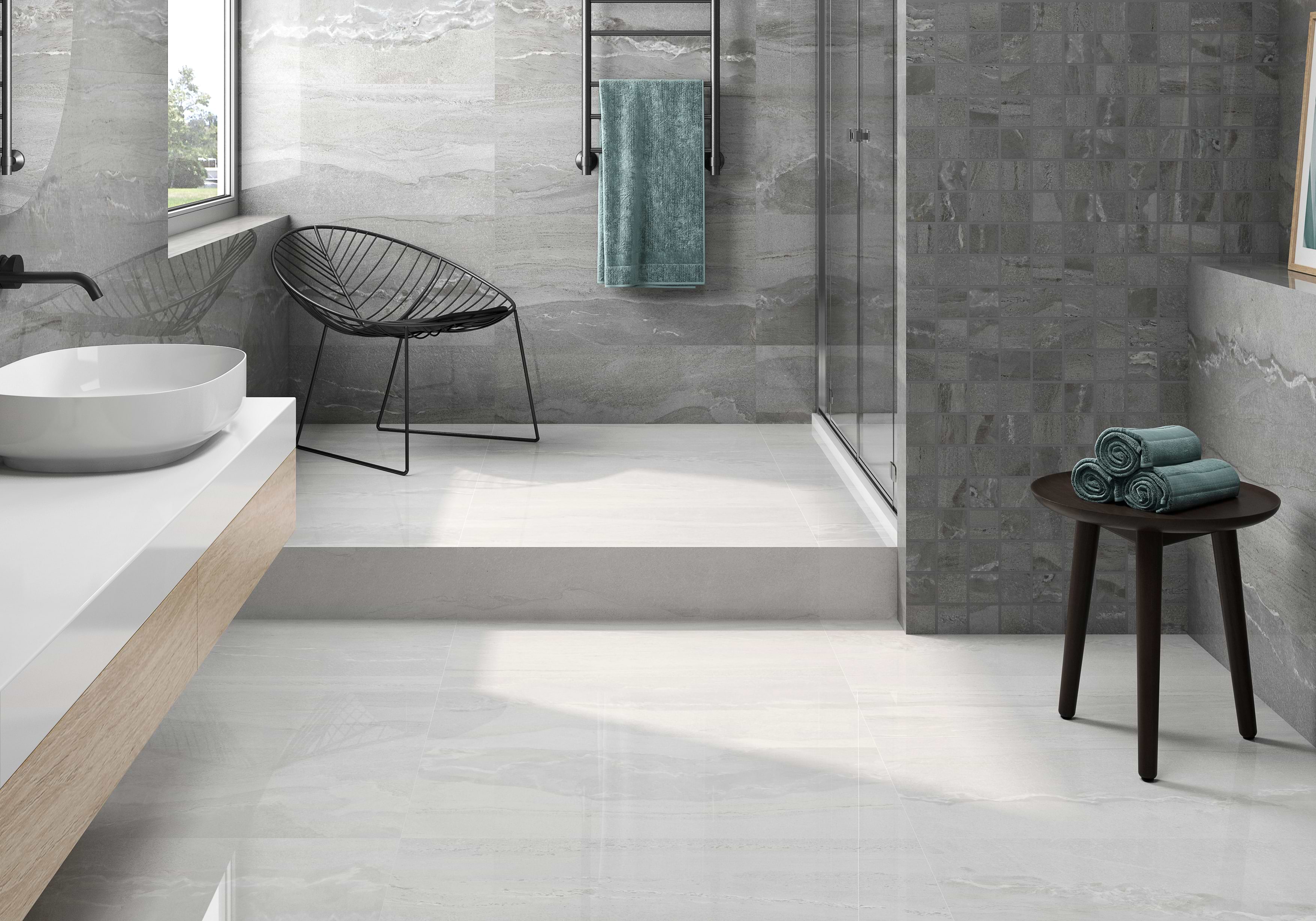 Cr. Whitehall Blanco 36x36 Polished Porcelain Tile - Image 2